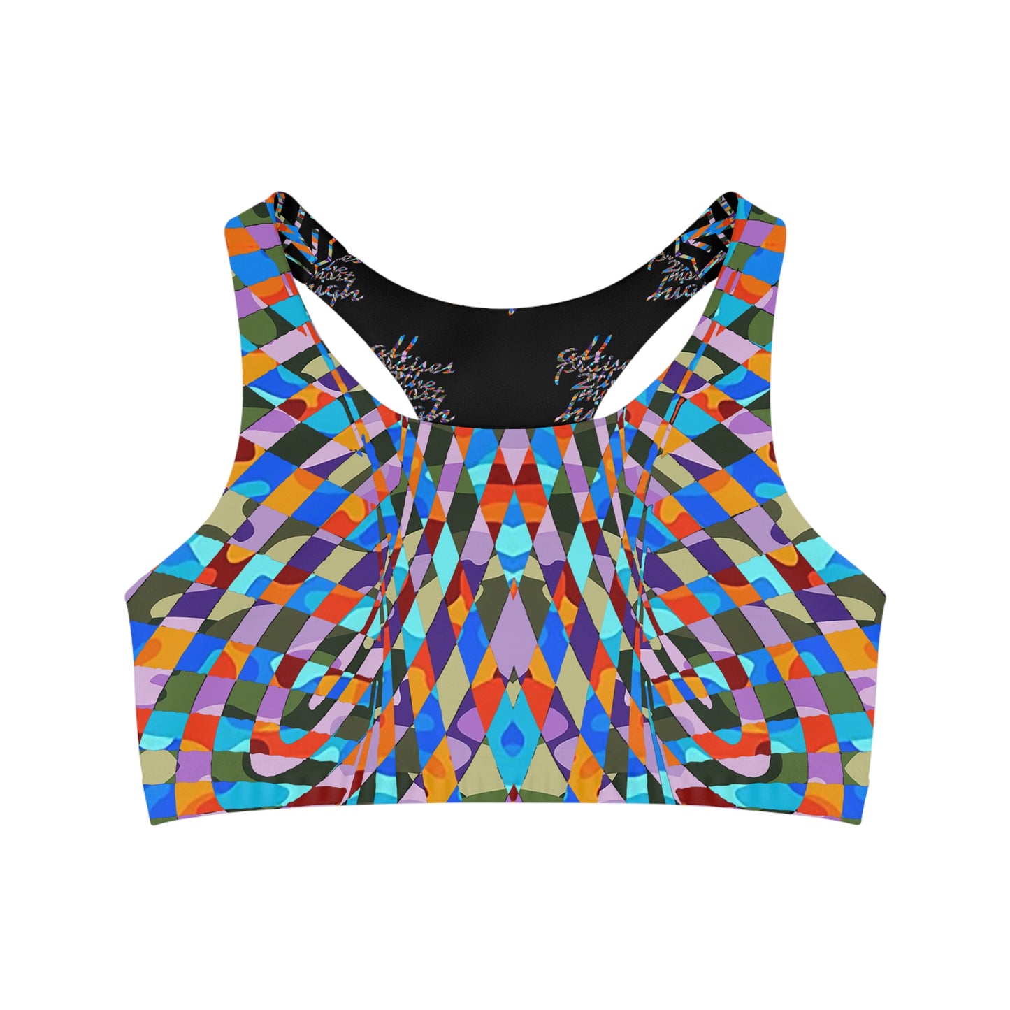 UNO ABSTRACTS Seamless Sports Bra (AOP)