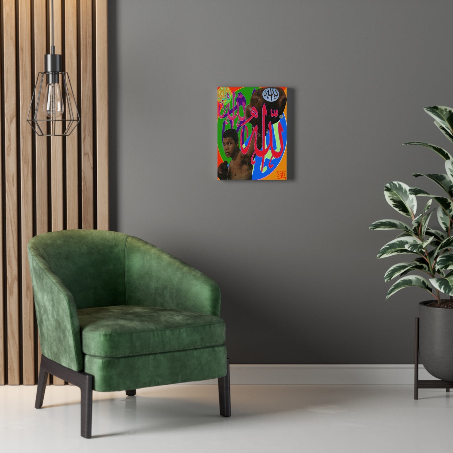 UNO ORGANIC ALLAH U AKBAR THE CHAMP IS HERE Stretched Canvas