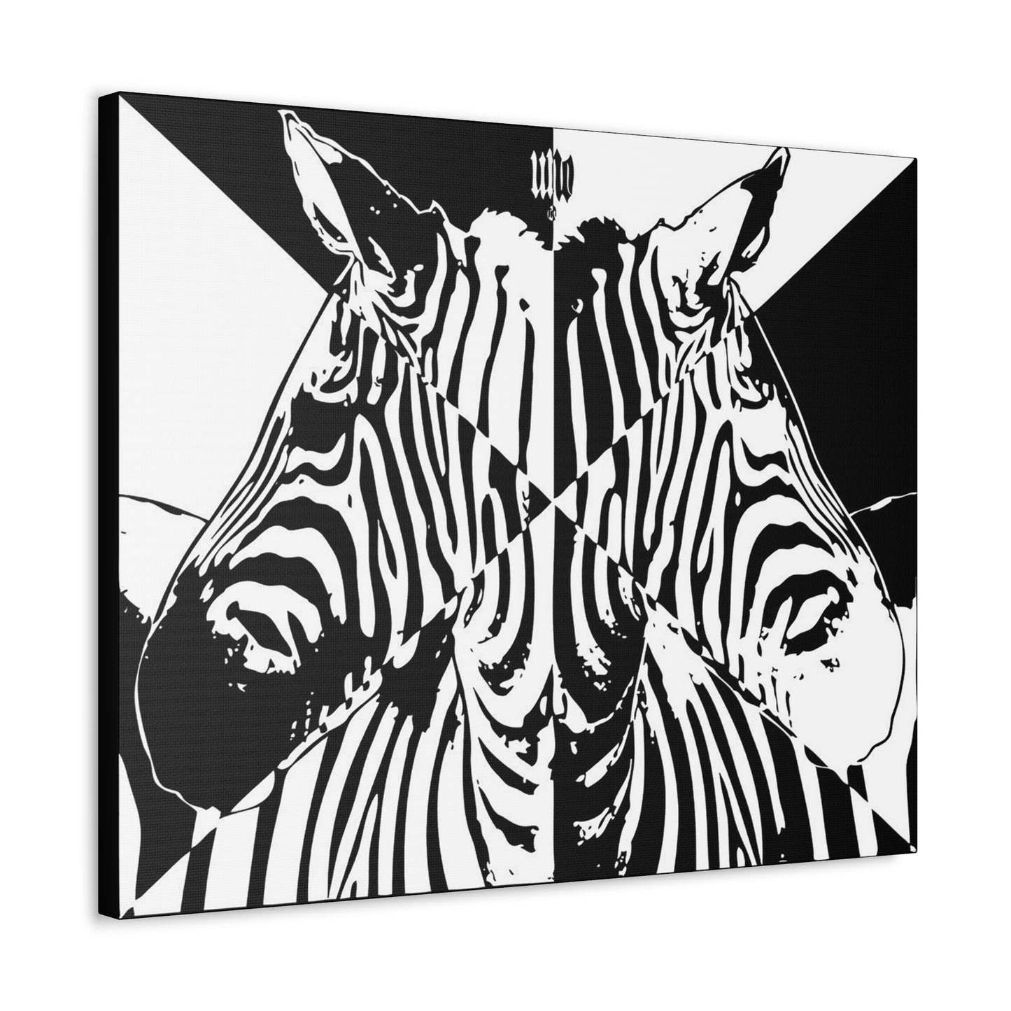 UNO STOPKILLN' LOVEZEBRA 16'x12', 24'x18', 30'x24' Stretched Canvas