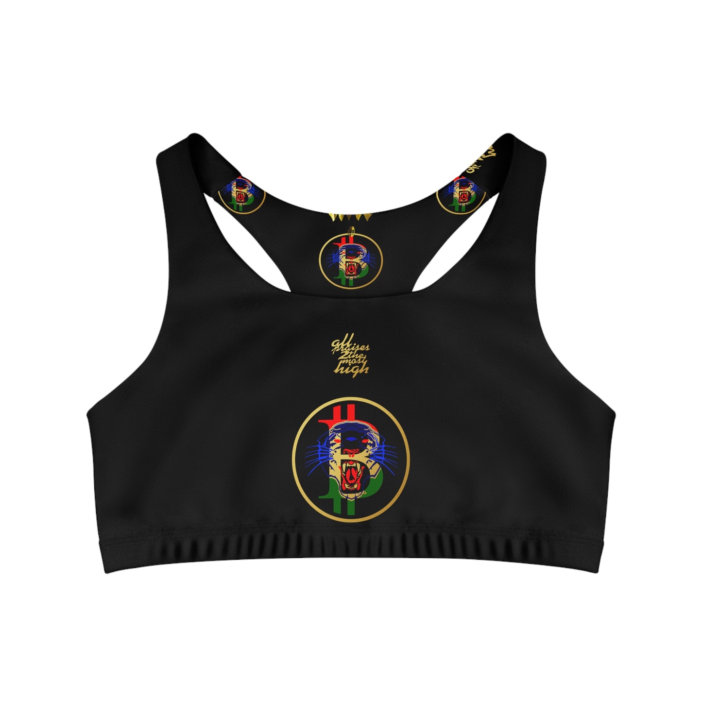 UNOBTCPANTHA Seamless Sports Bra (AOP)