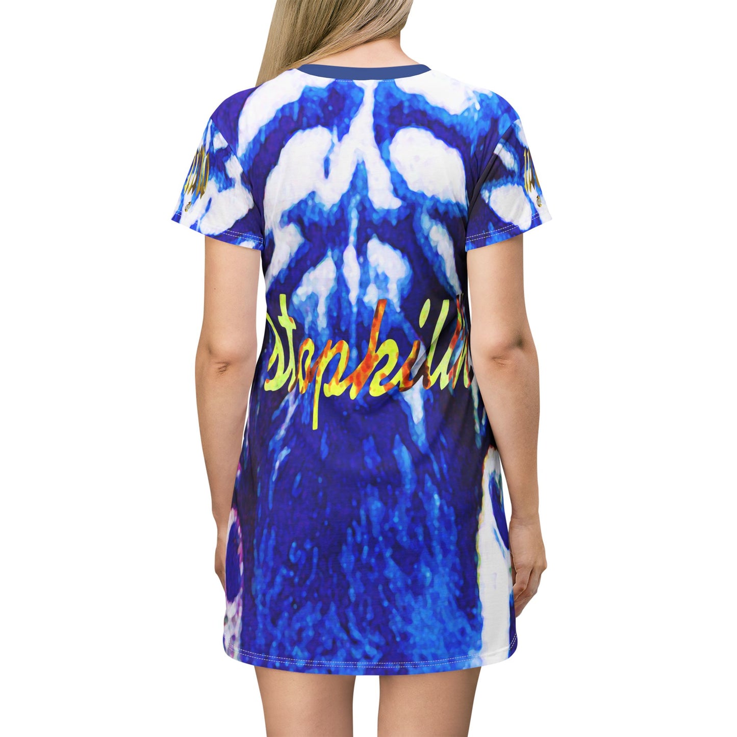 UNO TIGREBLU STOPKILL'N All Over Print T-Shirt Dress