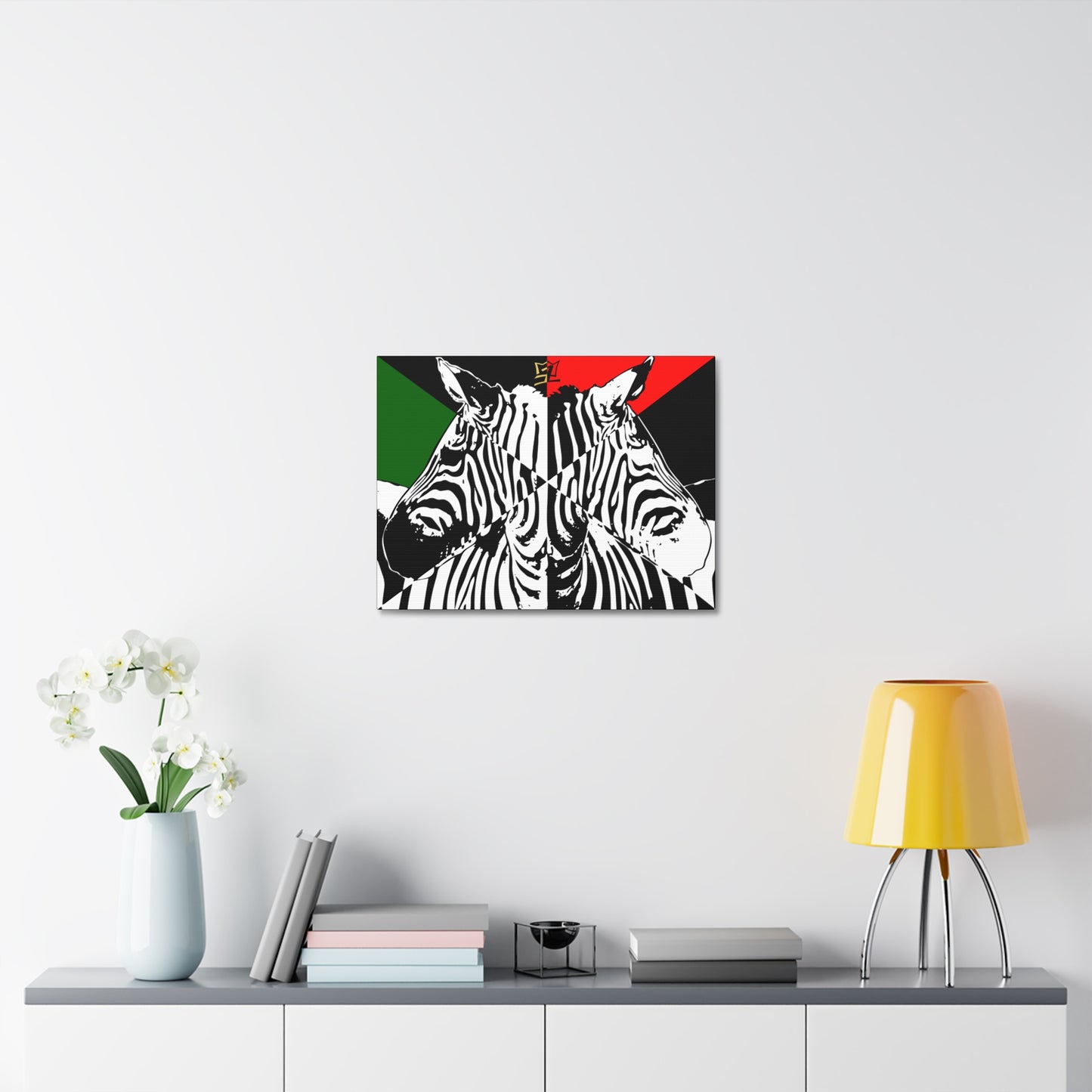 UNO ORGANIC LOVEZEBRA Stretched Canvas