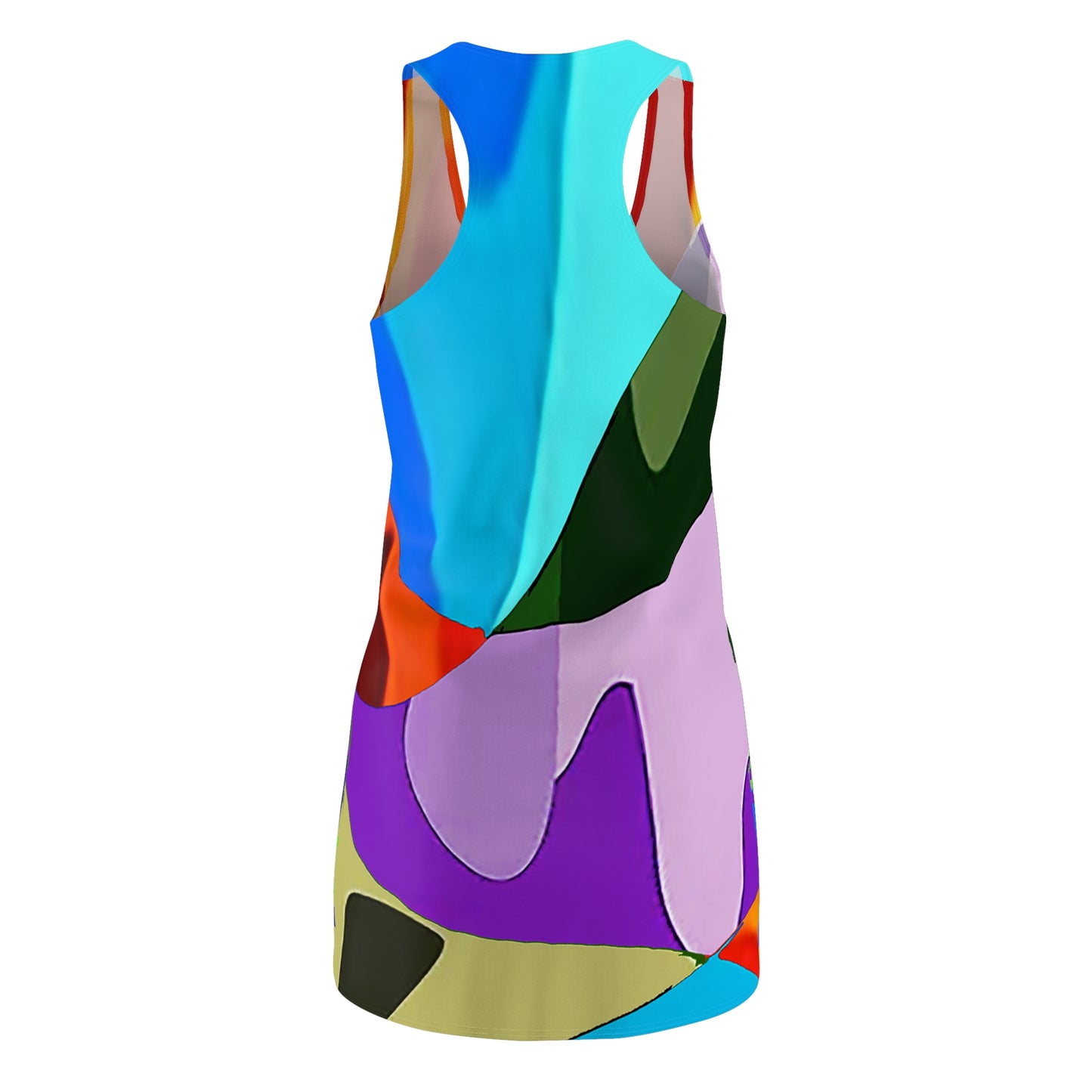 UNO ABSTRACTS Women's Cut & Sew Racerback Dress (AOP)