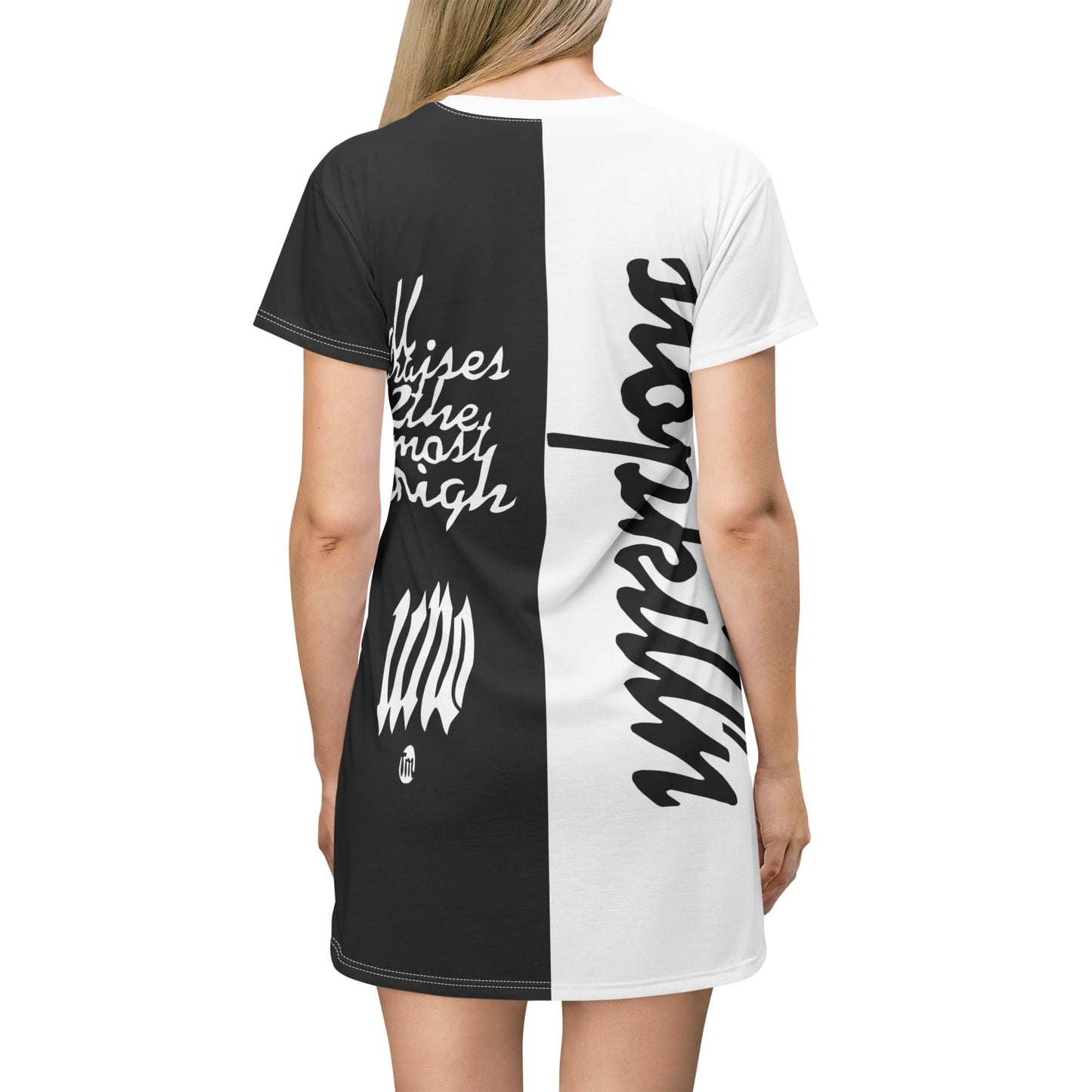 UNO STOPKILL'N All Over Print T-Shirt Dress