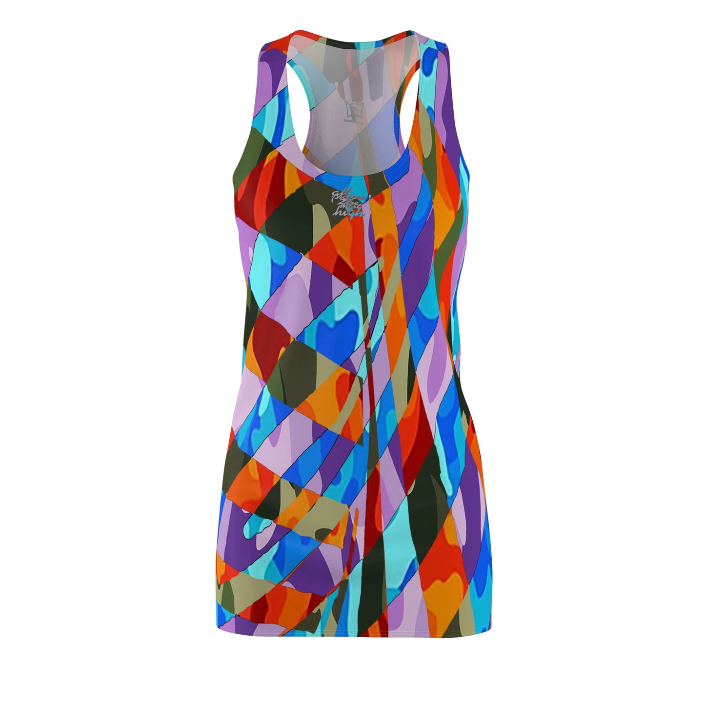 UNO ABSTRACTS Women's Cut & Sew Racerback Dress (AOP)