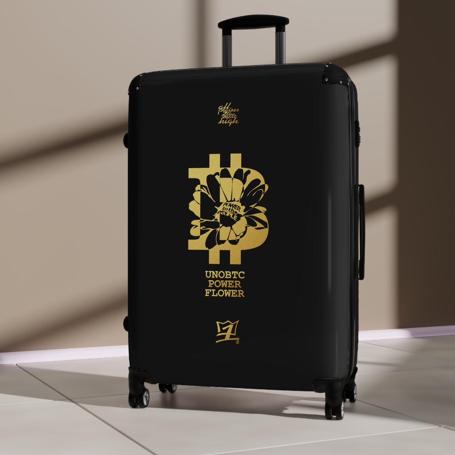 UNOBTCPOWERFLOWER Suitcases