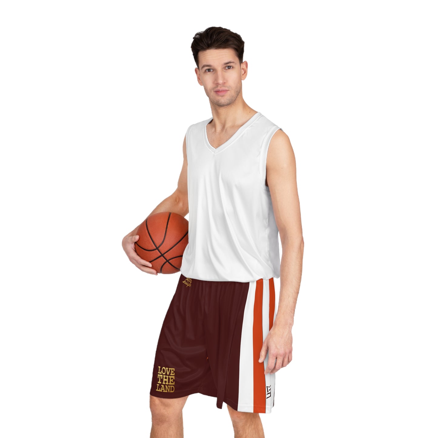 UNO LOVETHELAND Basketball Shorts (AOP)