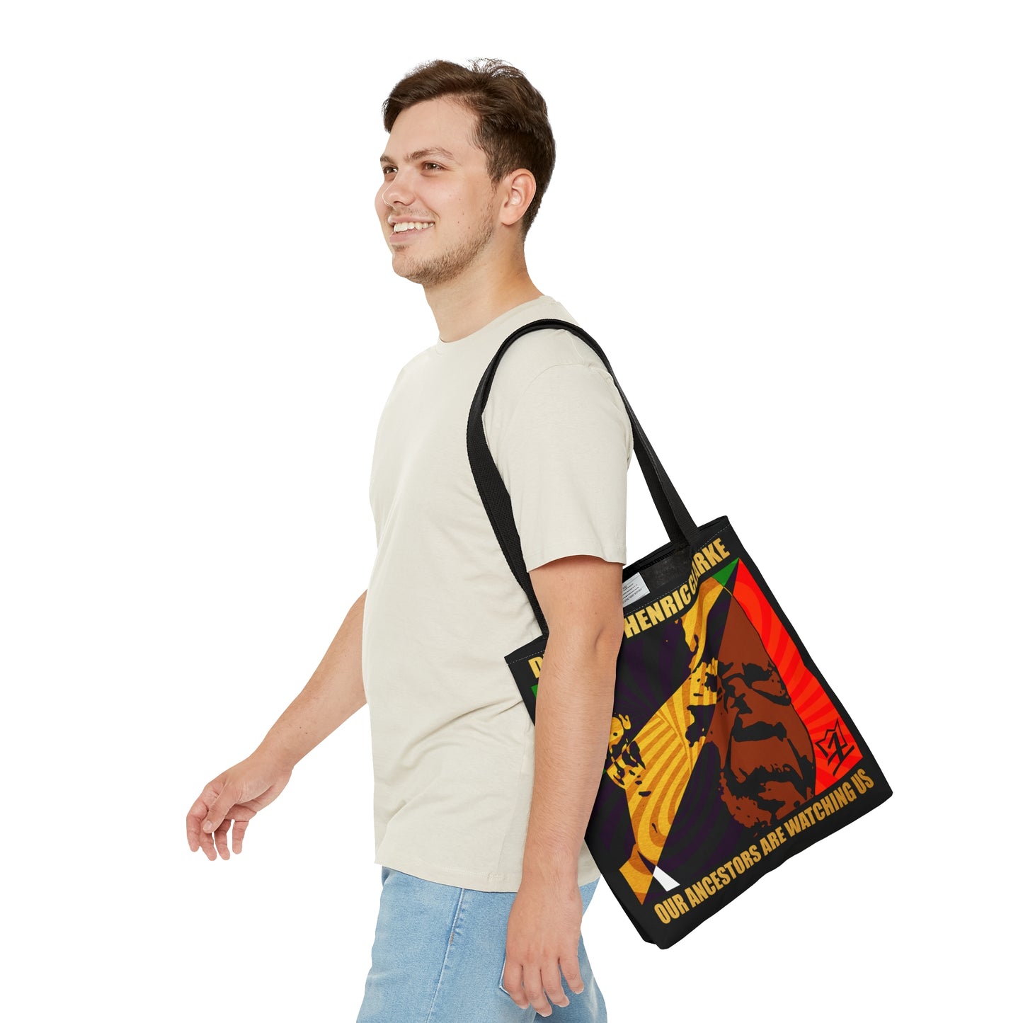 UNO PANTHA LOVEJOHNHENRICCLARKE Our Ancestors Are Watching Us AOP Tote Bag