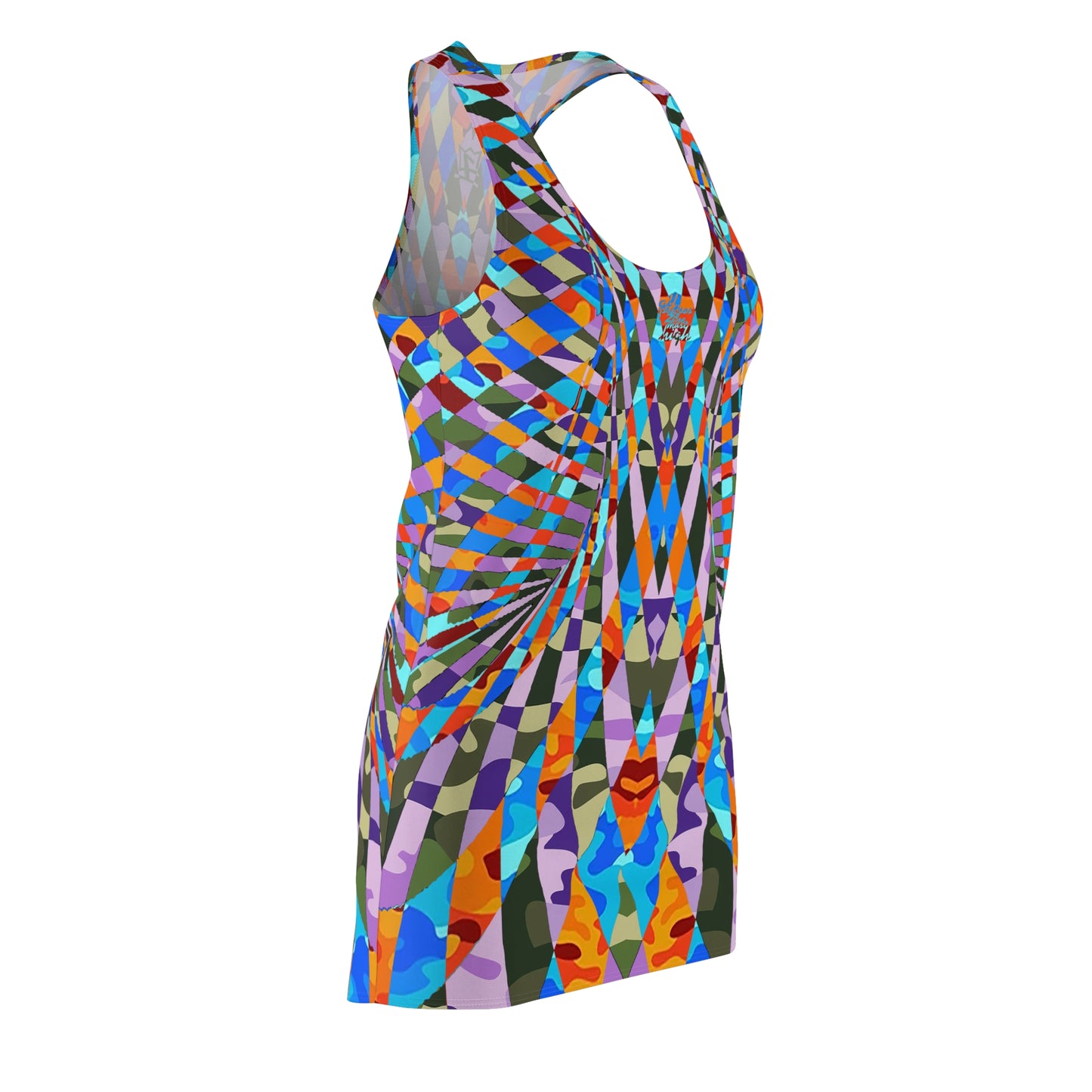 UNO ABSTRACTS Women's Cut & Sew Racerback Dress (AOP)