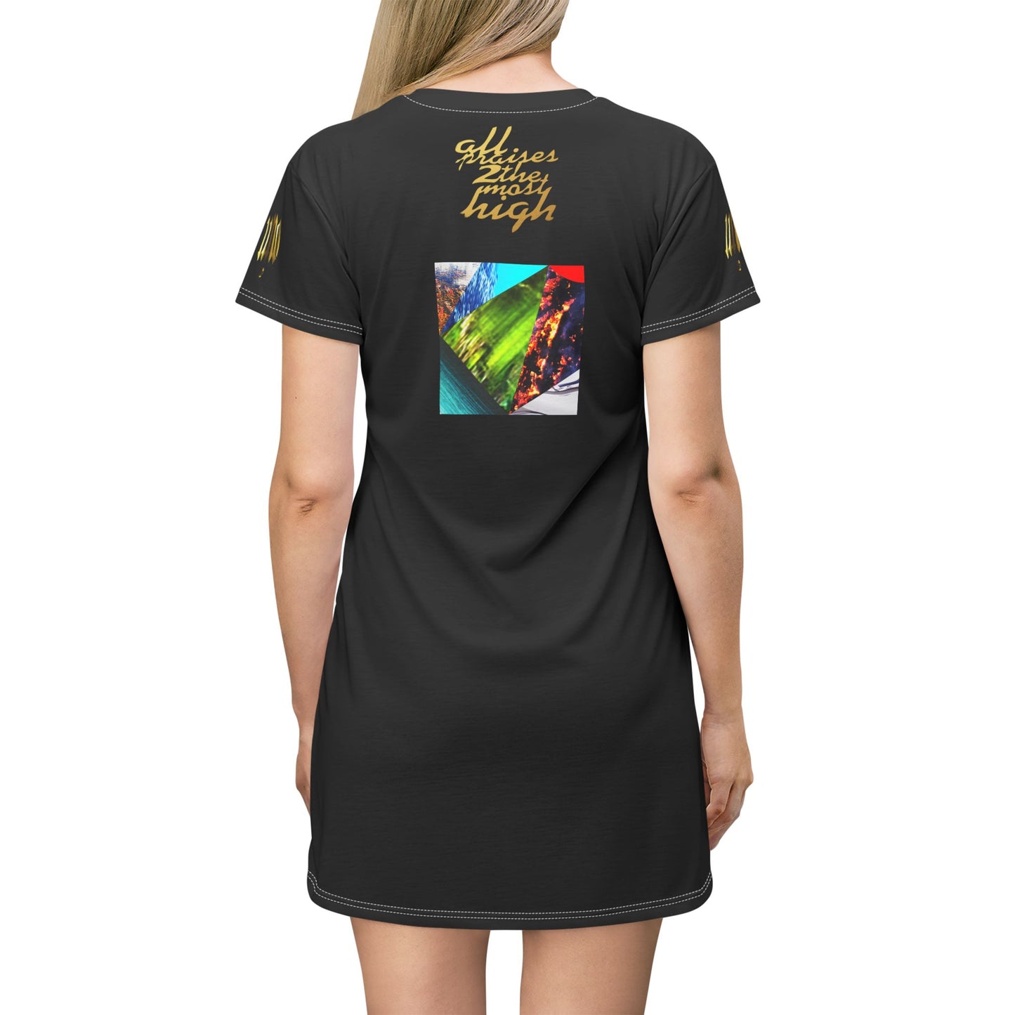 UNO ALLPRAISES V All Over Print T-Shirt Dress