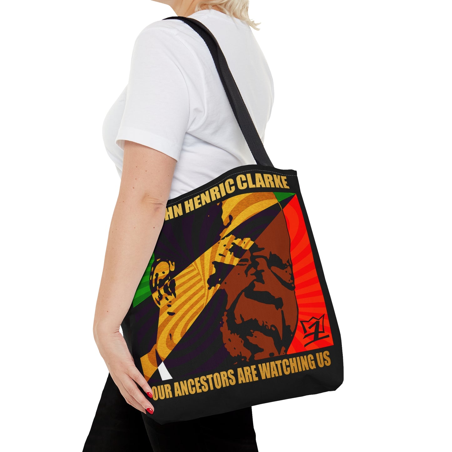UNO PANTHA LOVEJOHNHENRICCLARKE Our Ancestors Are Watching Us AOP Tote Bag