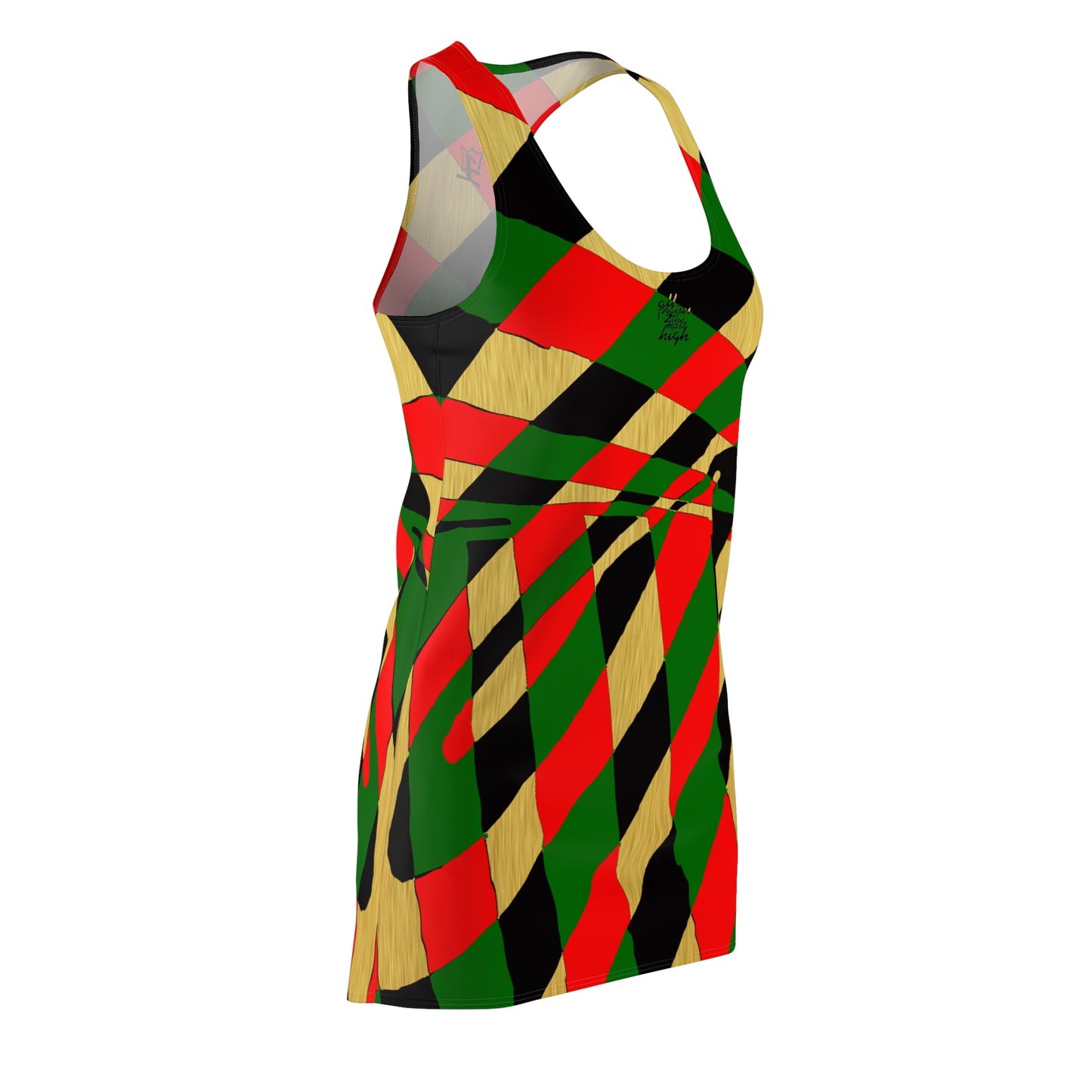 UNO ABSTRACTS Women's Cut & Sew Racerback Dress (AOP)