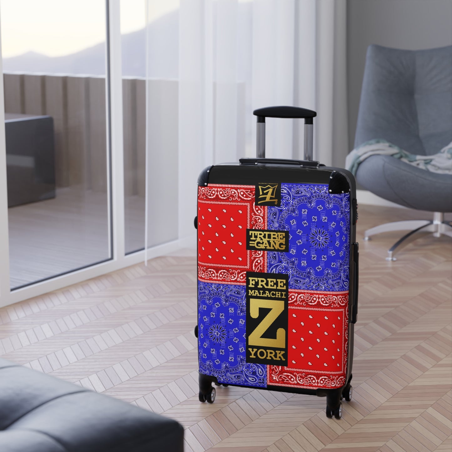 UNO ORGANIC TRIBE=GANG FREE DR.MALACHI Z. YORK Suitcase