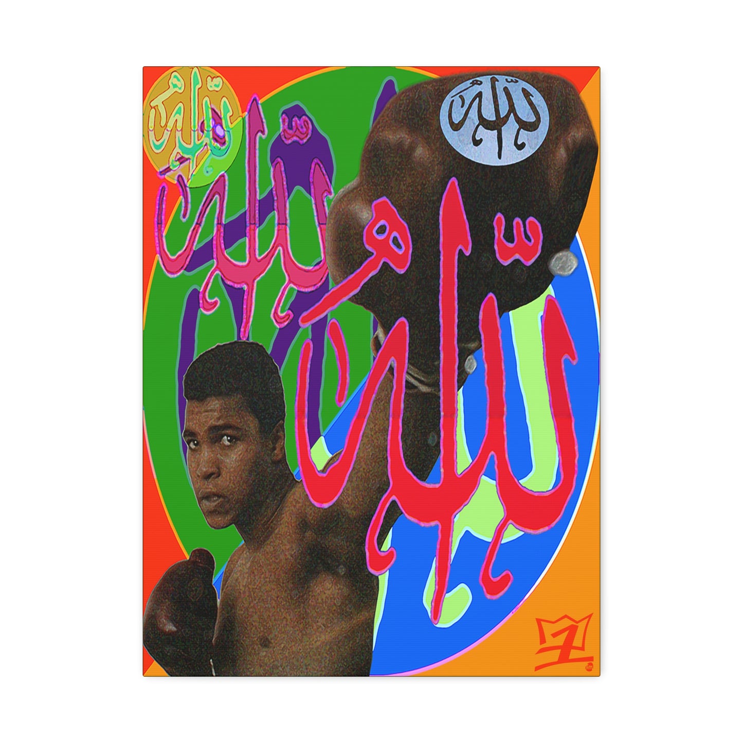 UNO ORGANIC ALLAH U AKBAR THE CHAMP IS HERE Stretched Canvas