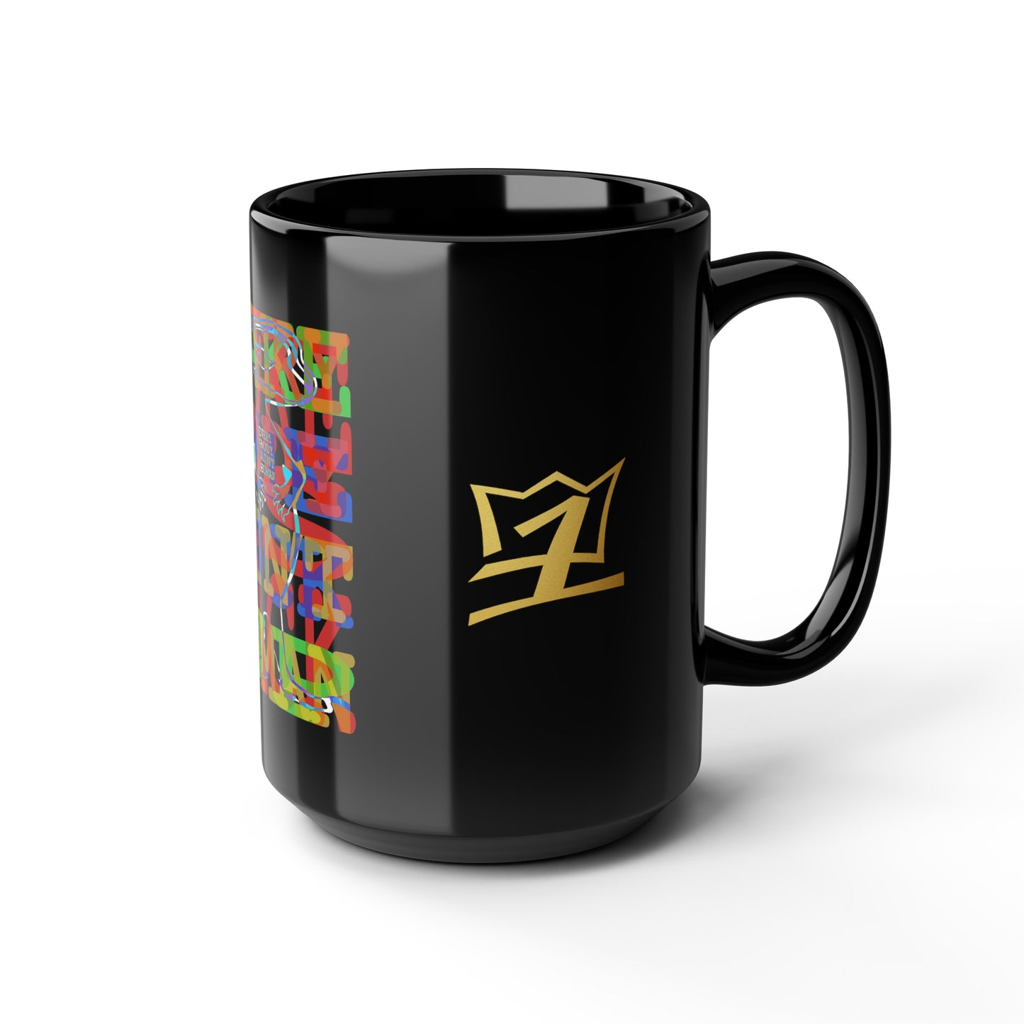 UNO GEKKO 2THEREPUBLIC EVERYBODY AIN'T HUMAN Black Mug, 15oz