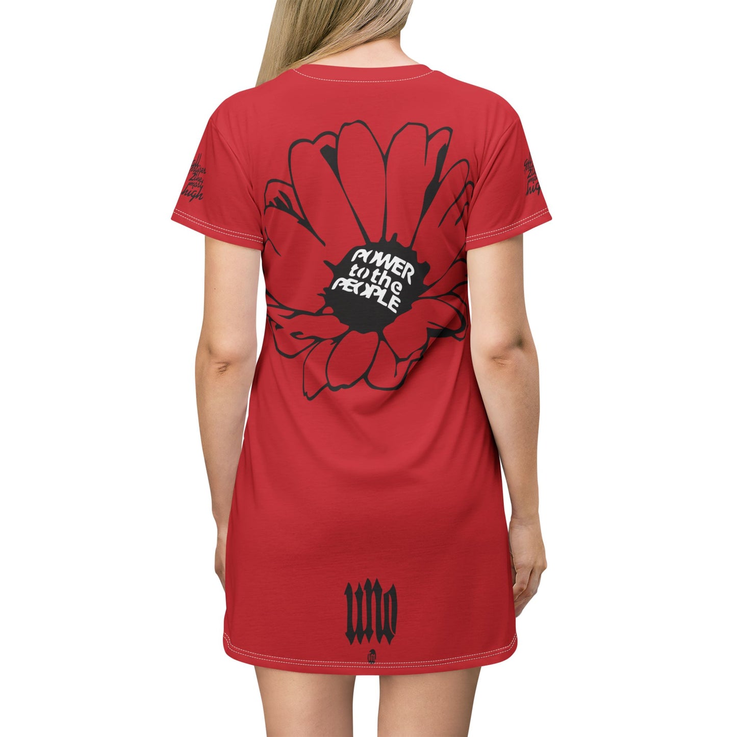 UNO LOVENINA POWERFLOWER All Over Print T-Shirt Dress