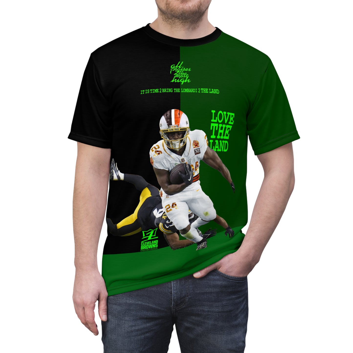UNO LOVETHELAND SBLIUnisex Cut & Sew Tee (AOP)