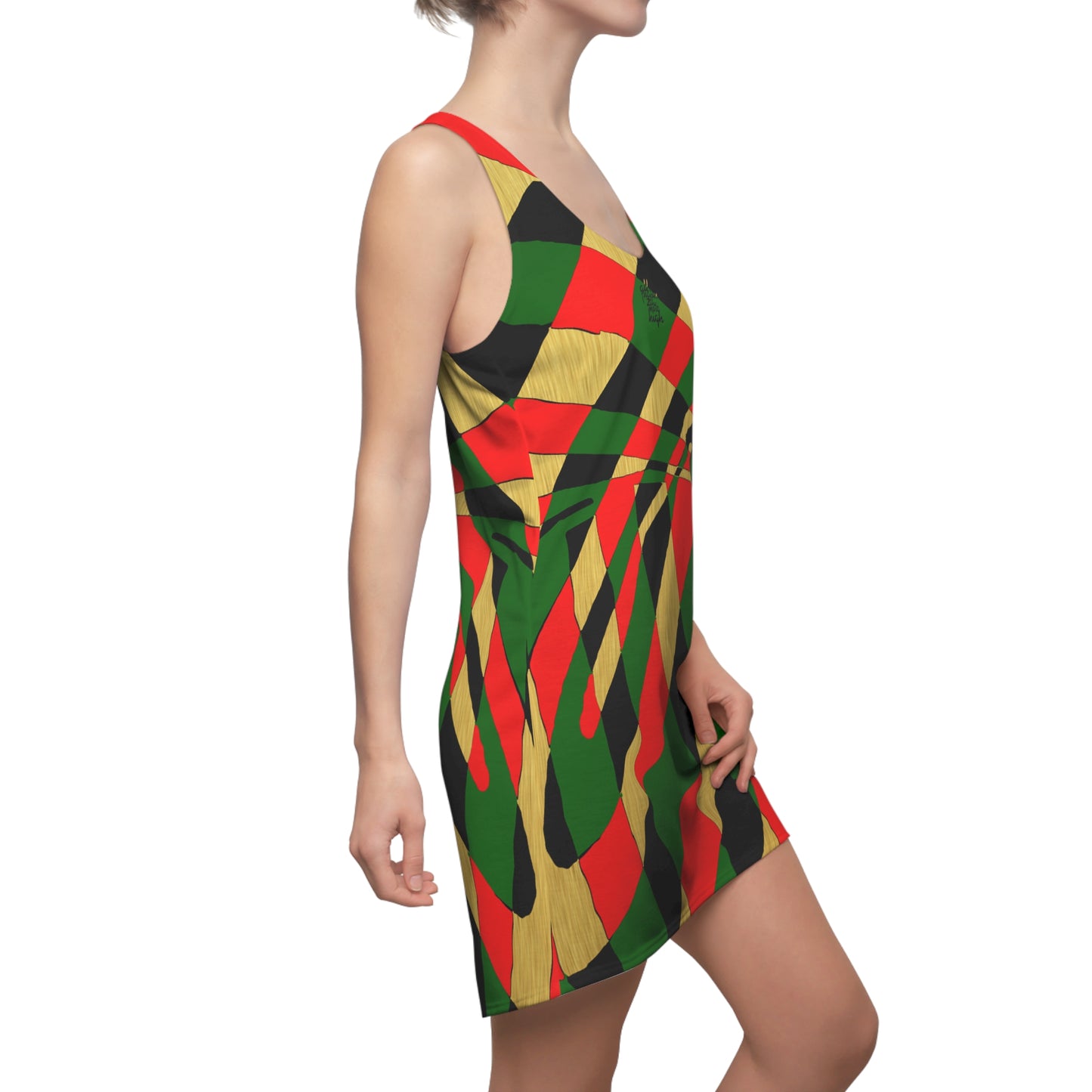 UNO ABSTRACTS Women's Cut & Sew Racerback Dress (AOP)