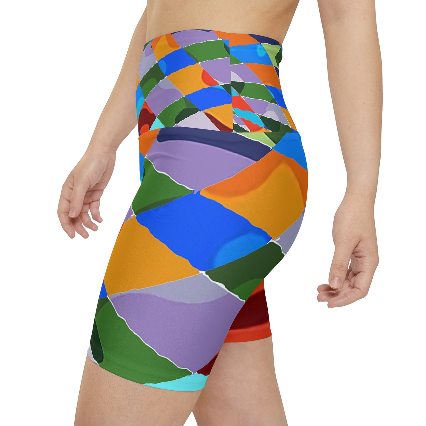UNO ABSTRACTS Women's Workout Shorts (AOP)