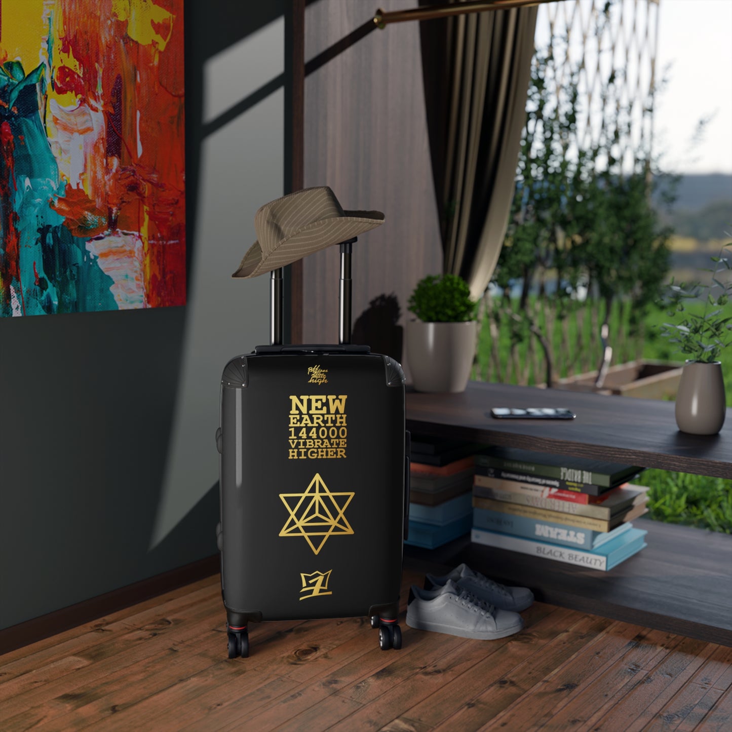 UNO ABSTRACTS NEW EARTH MERKABA Suitcase