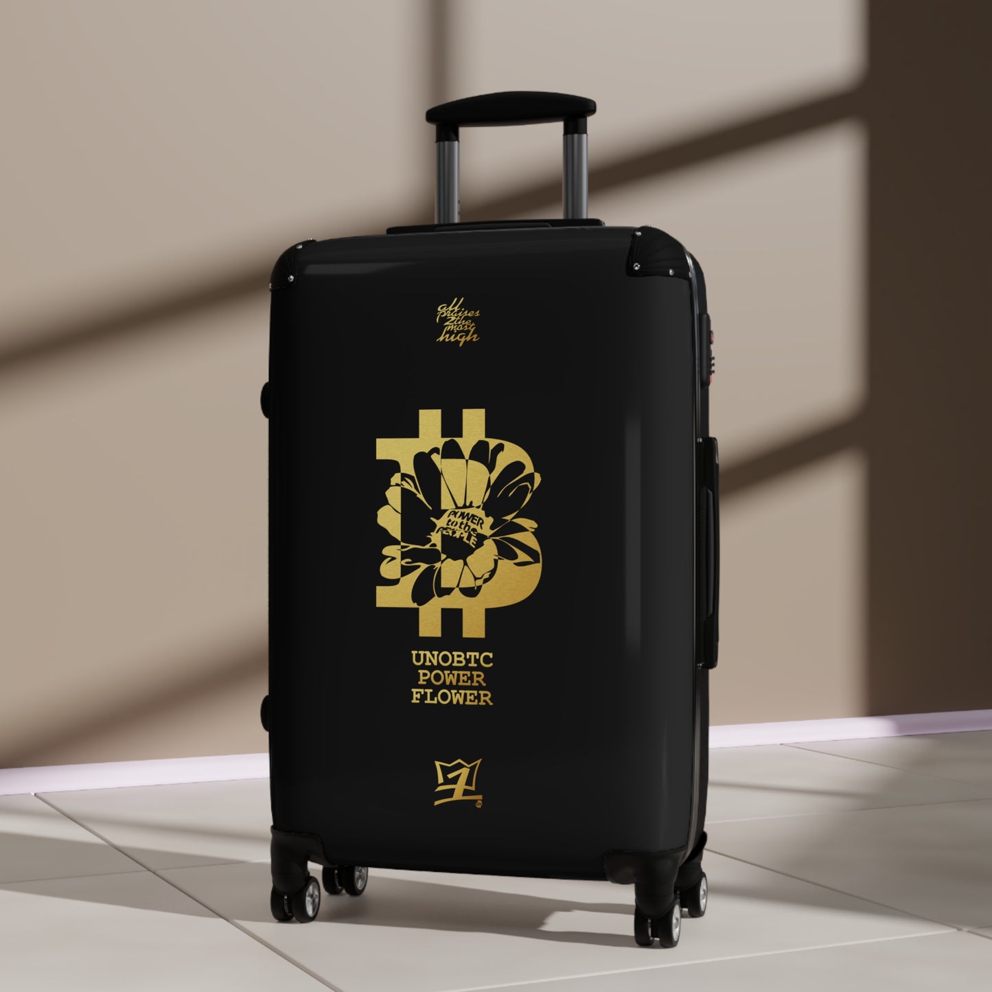 UNOBTCPOWERFLOWER Suitcases