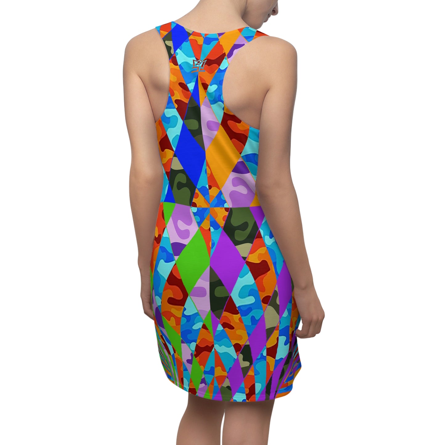 UNO ABSTRACTS Women's Cut & Sew Racerback Dress (AOP)
