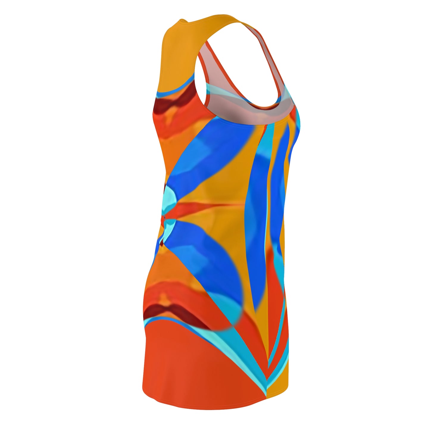 UNO ABSTRACTS Women's Cut & Sew Racerback Dress (AOP)