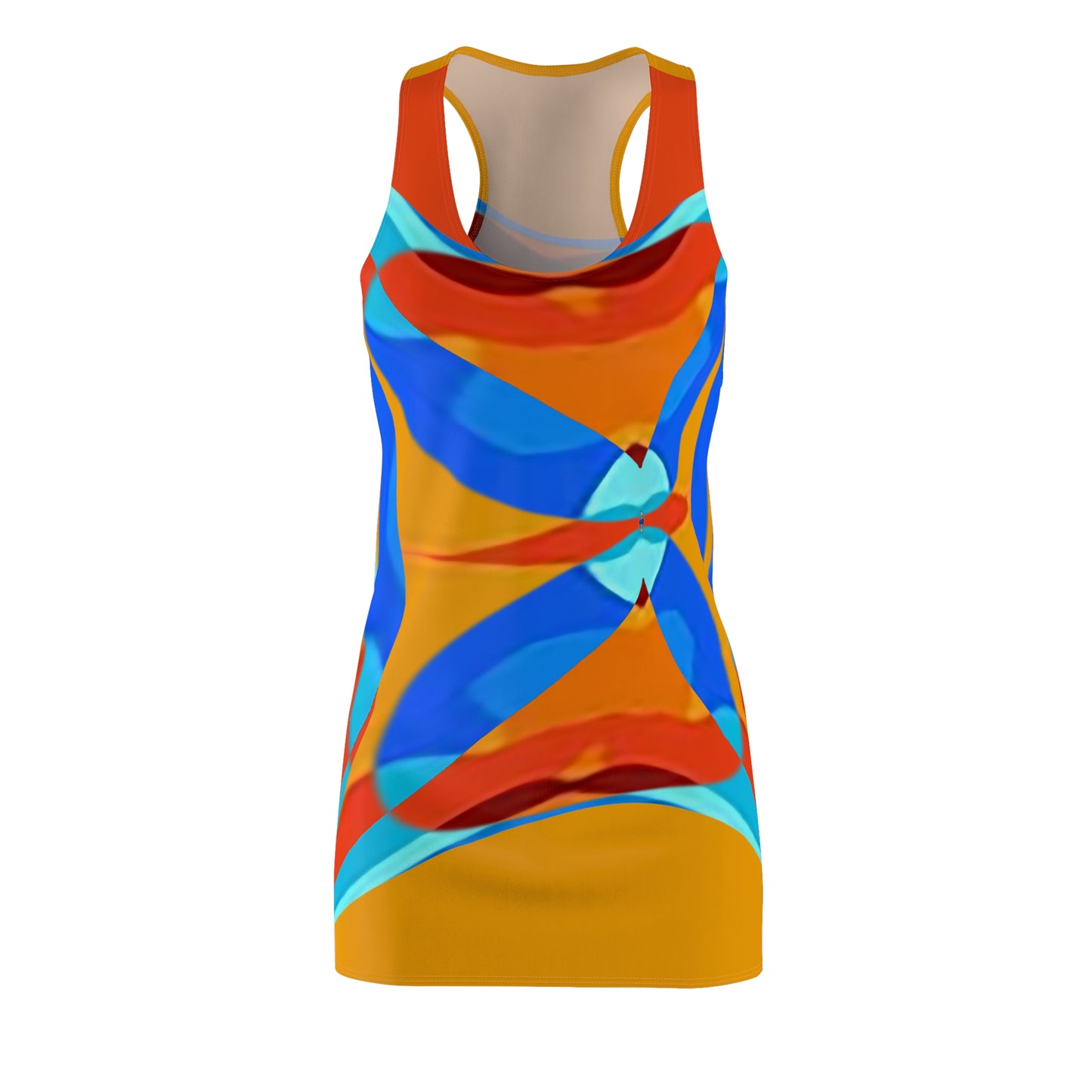 UNO ABSTRACTS Women's Cut & Sew Racerback Dress (AOP)