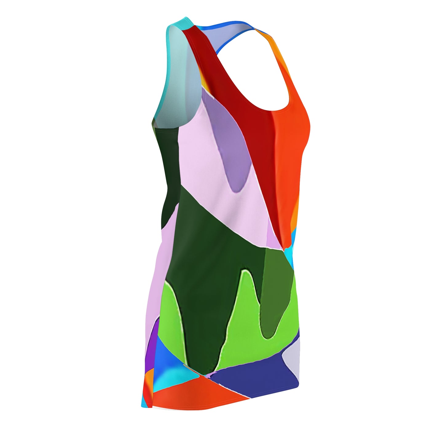 UNO ABSTRACTS Women's Cut & Sew Racerback Dress (AOP)