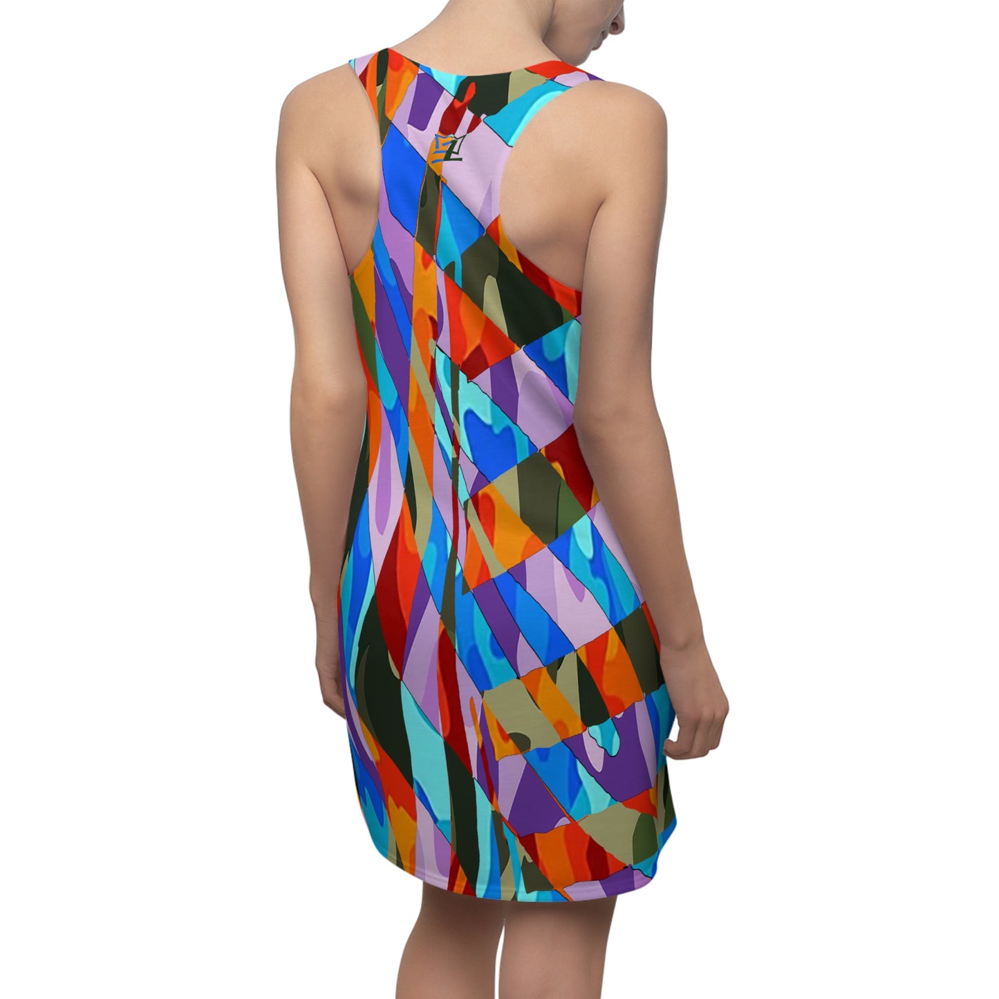 UNO ABSTRACTS Women's Cut & Sew Racerback Dress (AOP)