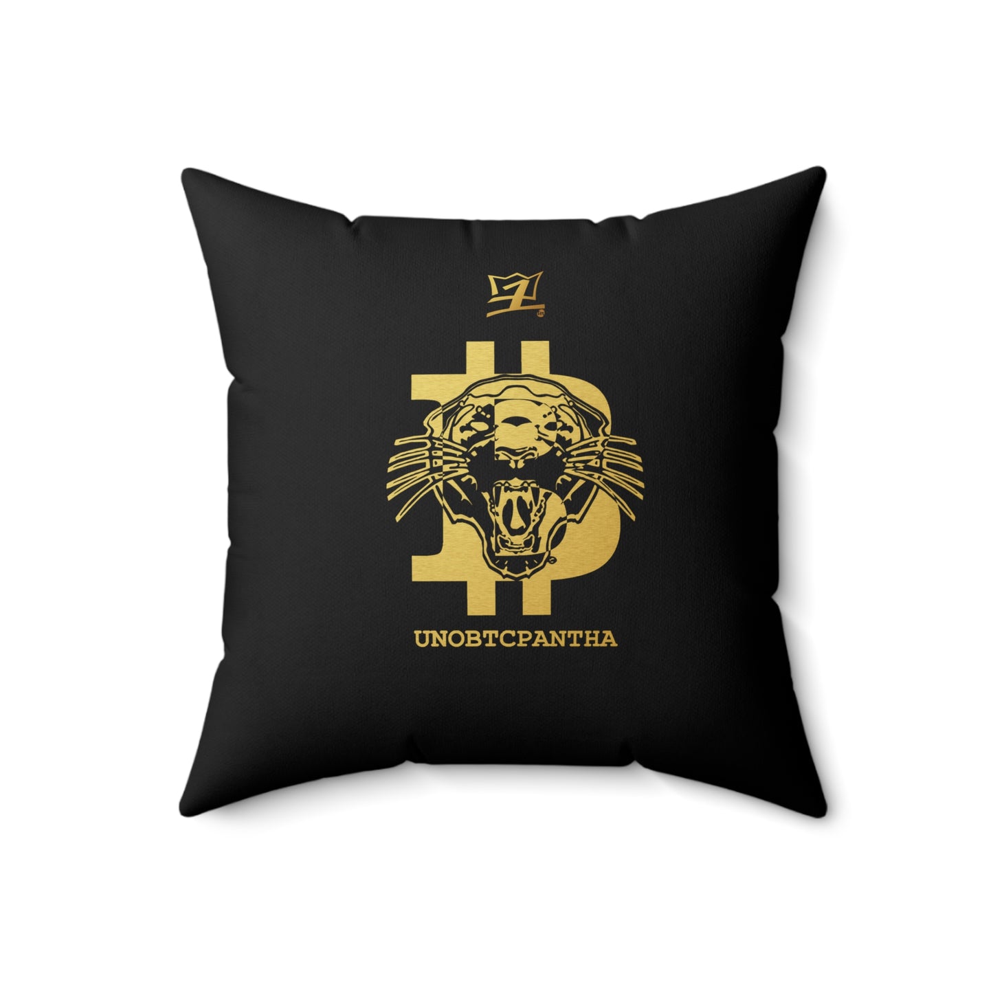 UNOBTCPOWER Faux Suede Square Pillow