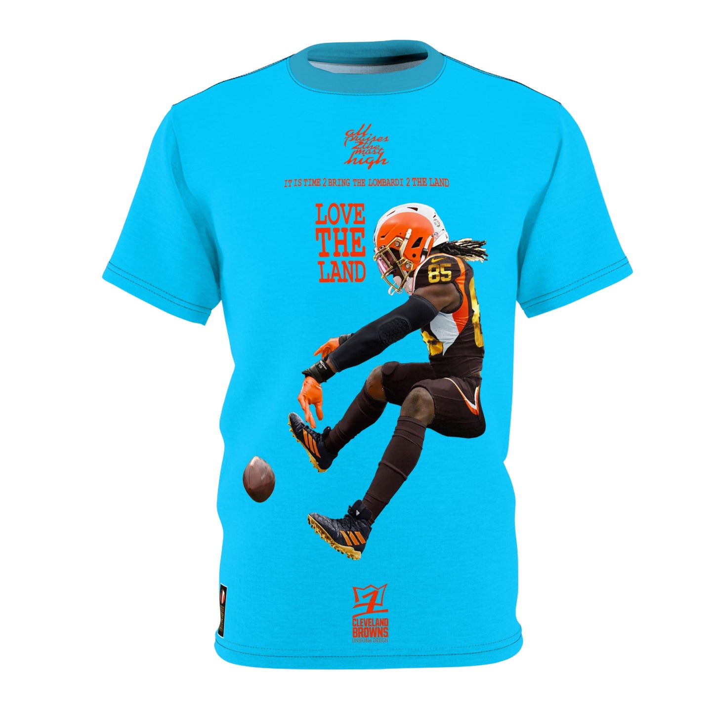 UNO LOVETHELAND LOVEDABROWNS Unisex Cut & Sew Tee (AOP)