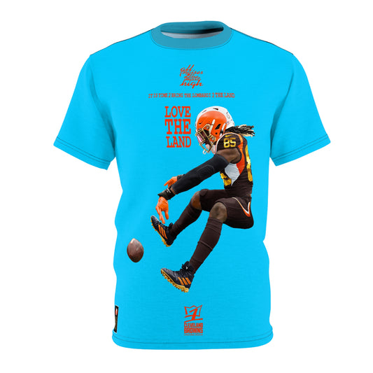 UNO LOVETHELAND LOVEDABROWNS Unisex Cut & Sew Tee (AOP)