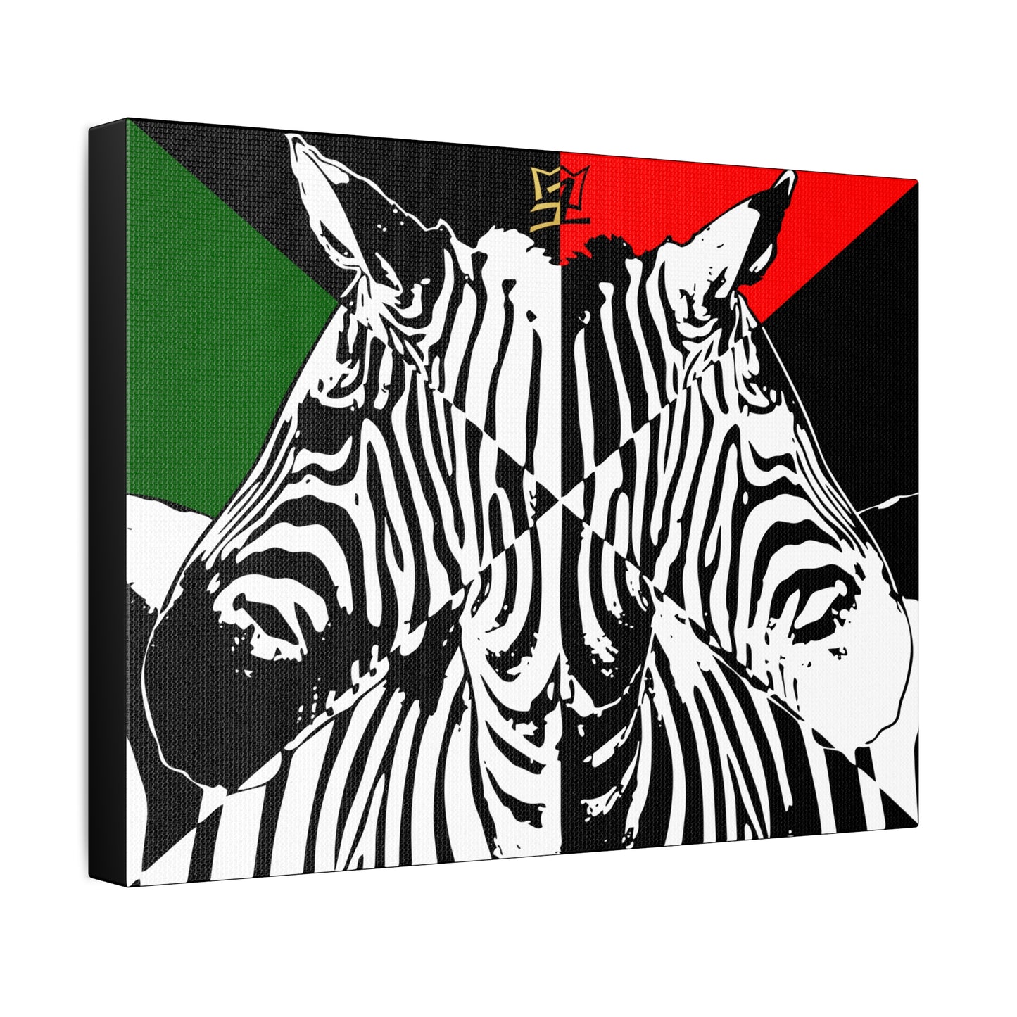 UNO ORGANIC LOVEZEBRA Stretched Canvas