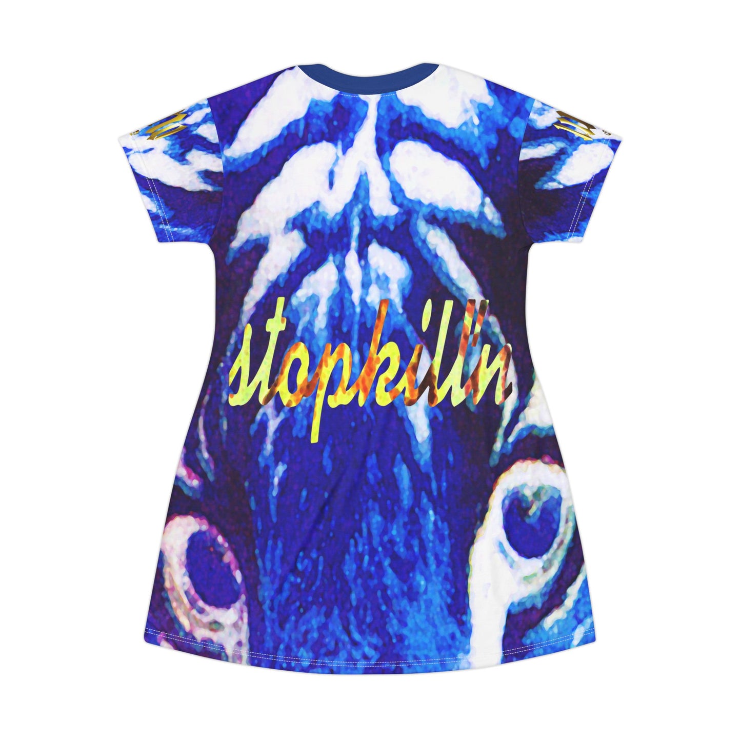 UNO TIGREBLU STOPKILL'N All Over Print T-Shirt Dress