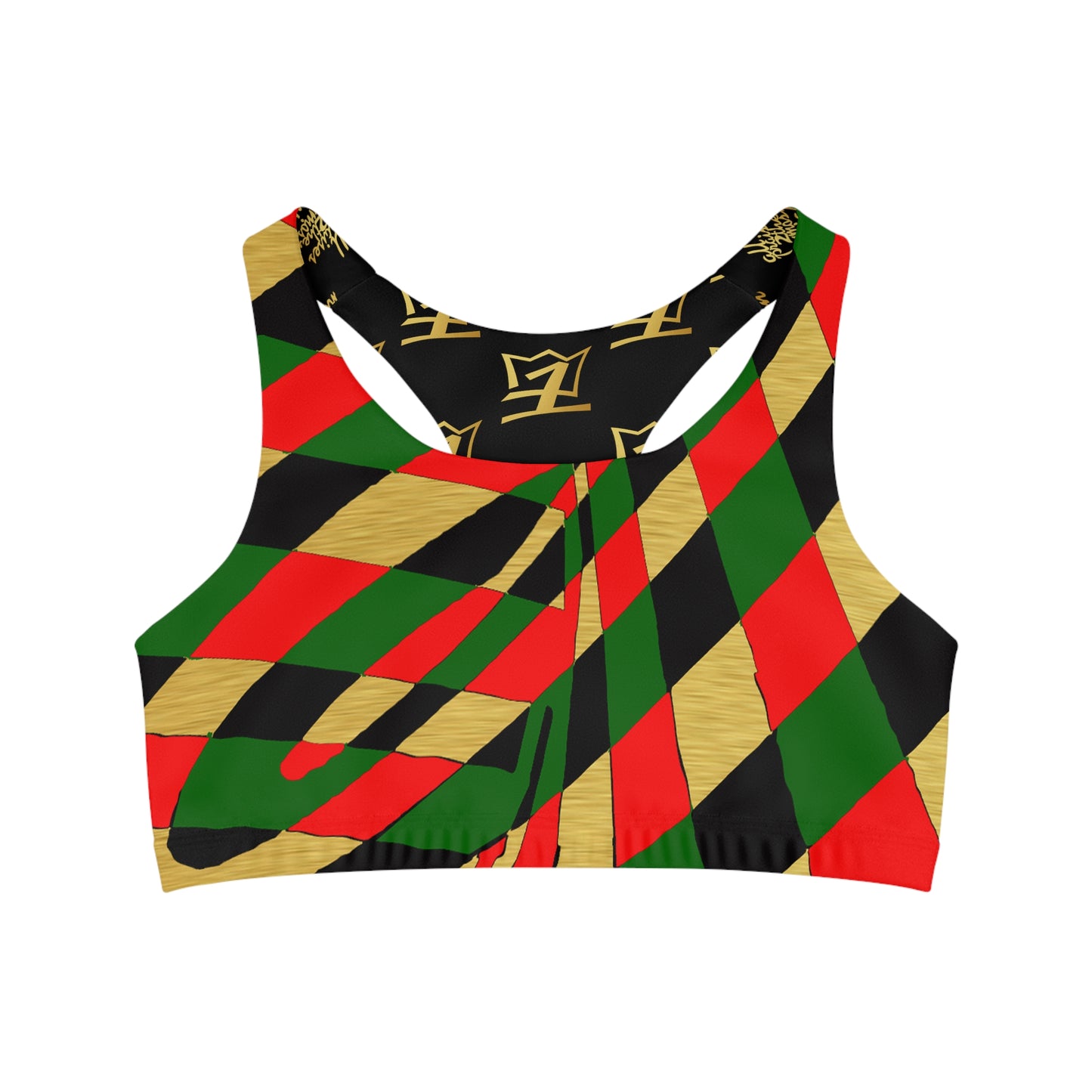 UNO ABSTRACTS Seamless Sports Bra (AOP)