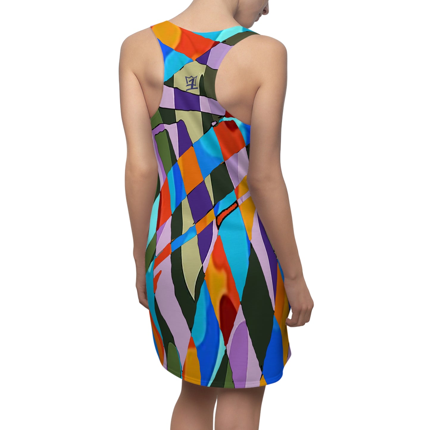 UNO ABSTRACTS Women's Cut & Sew Racerback Dress (AOP)
