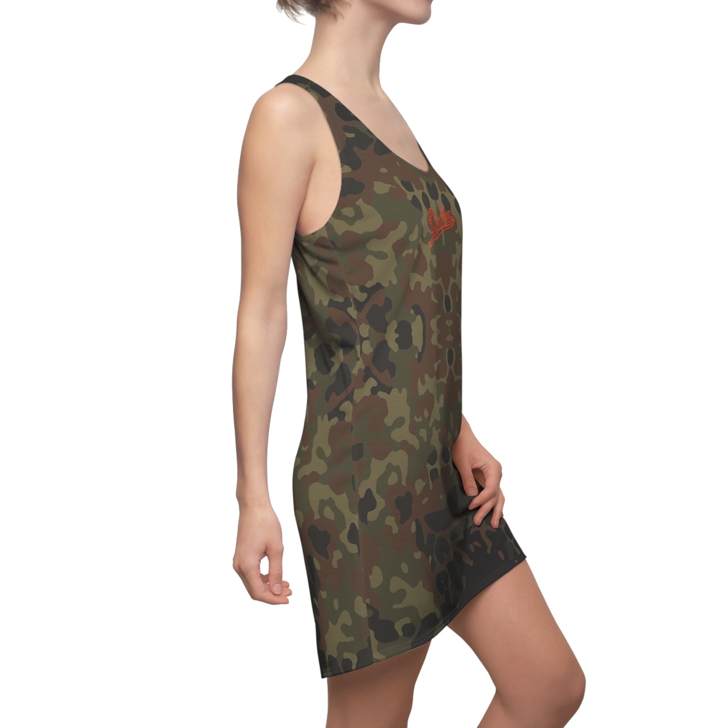 UNO PANTHA Women's Cut & Sew Racerback Dress Camo Collection