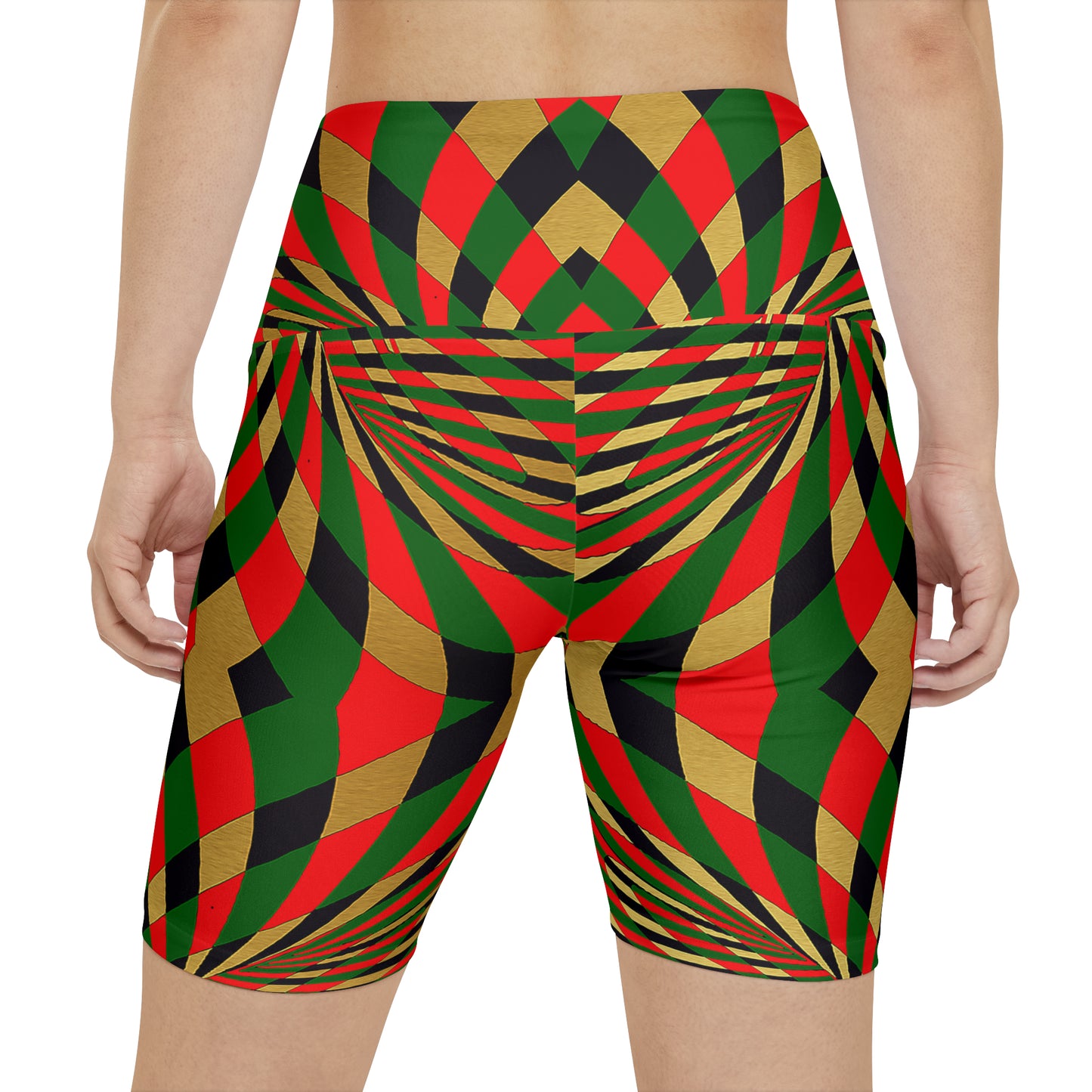 UNO ABSTRACTS Women's Workout Shorts (AOP)