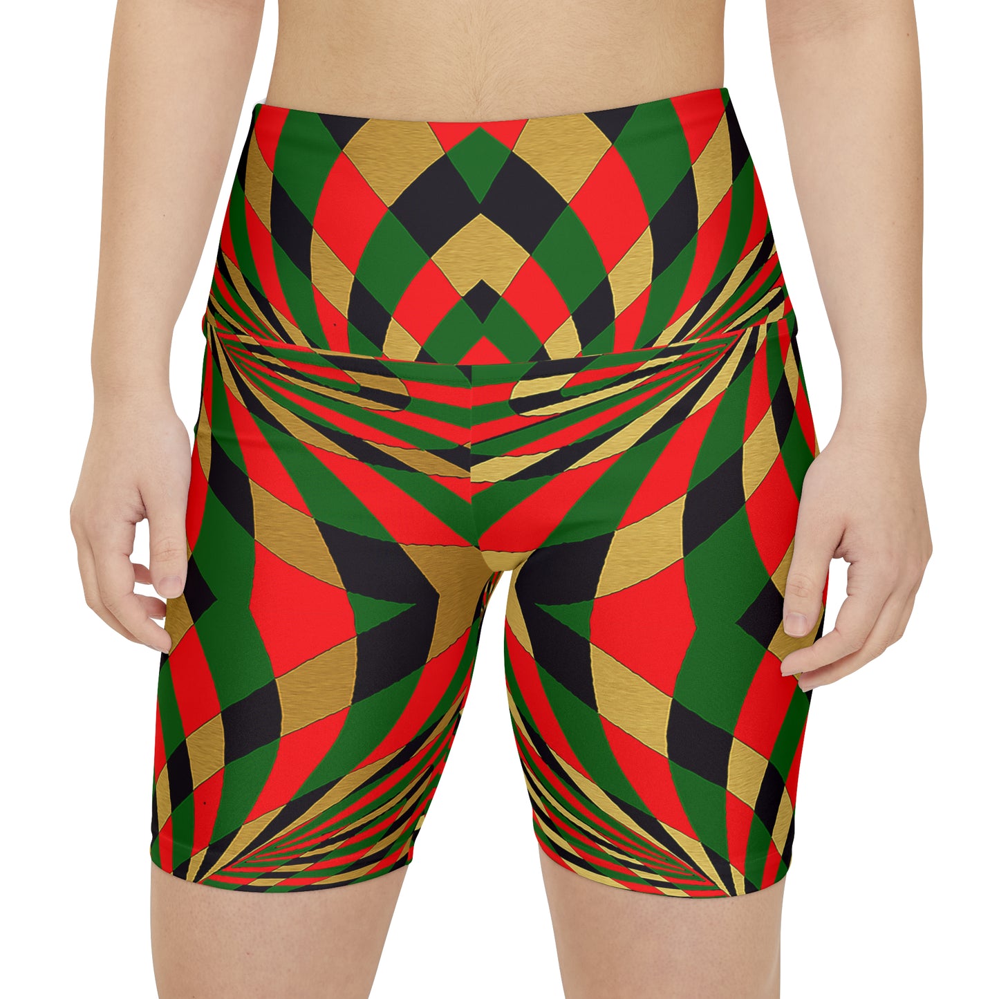 UNO ABSTRACTS Women's Workout Shorts (AOP)