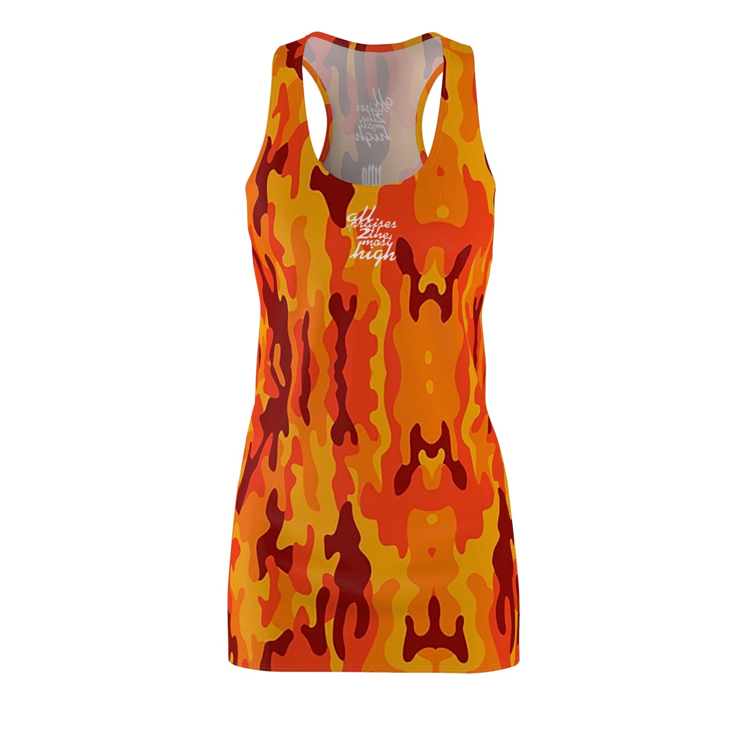 UNO ALL PRAISES Women's Cut & Sew Racerback Dress Camo Collection