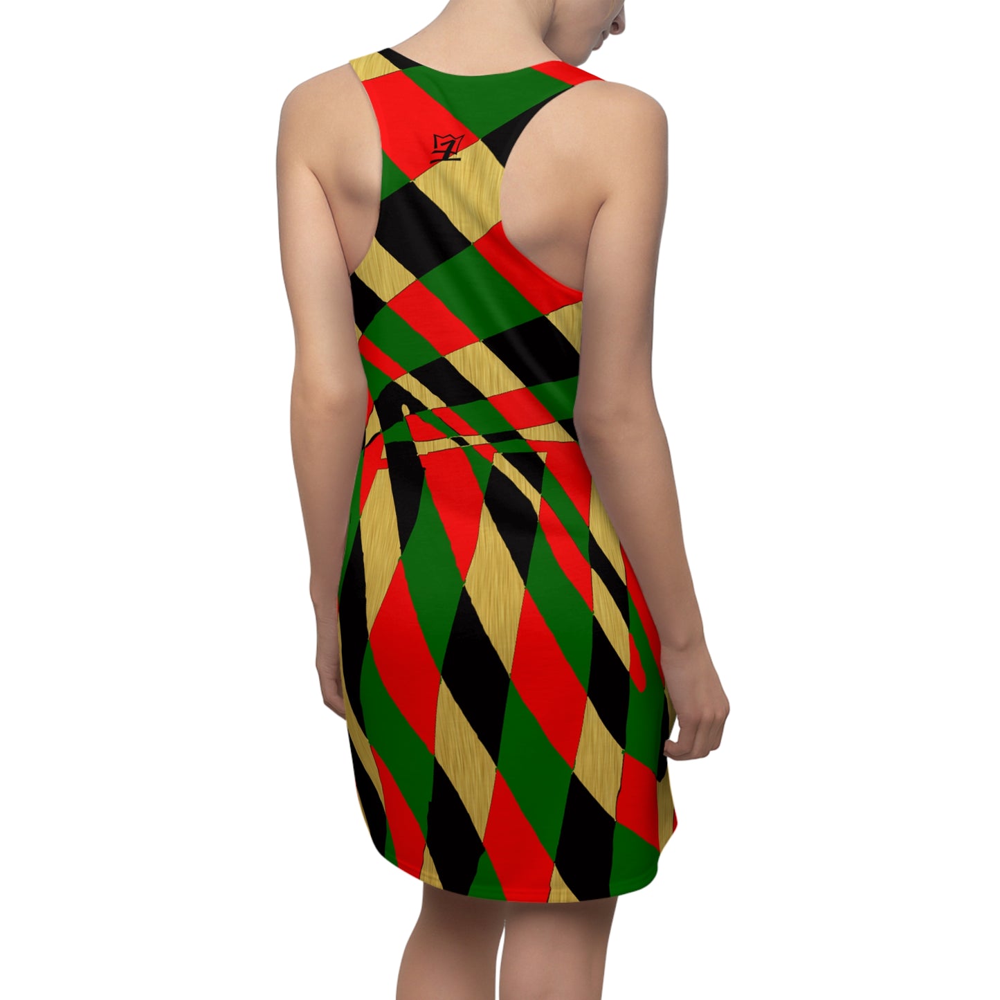 UNO ABSTRACTS Women's Cut & Sew Racerback Dress (AOP)
