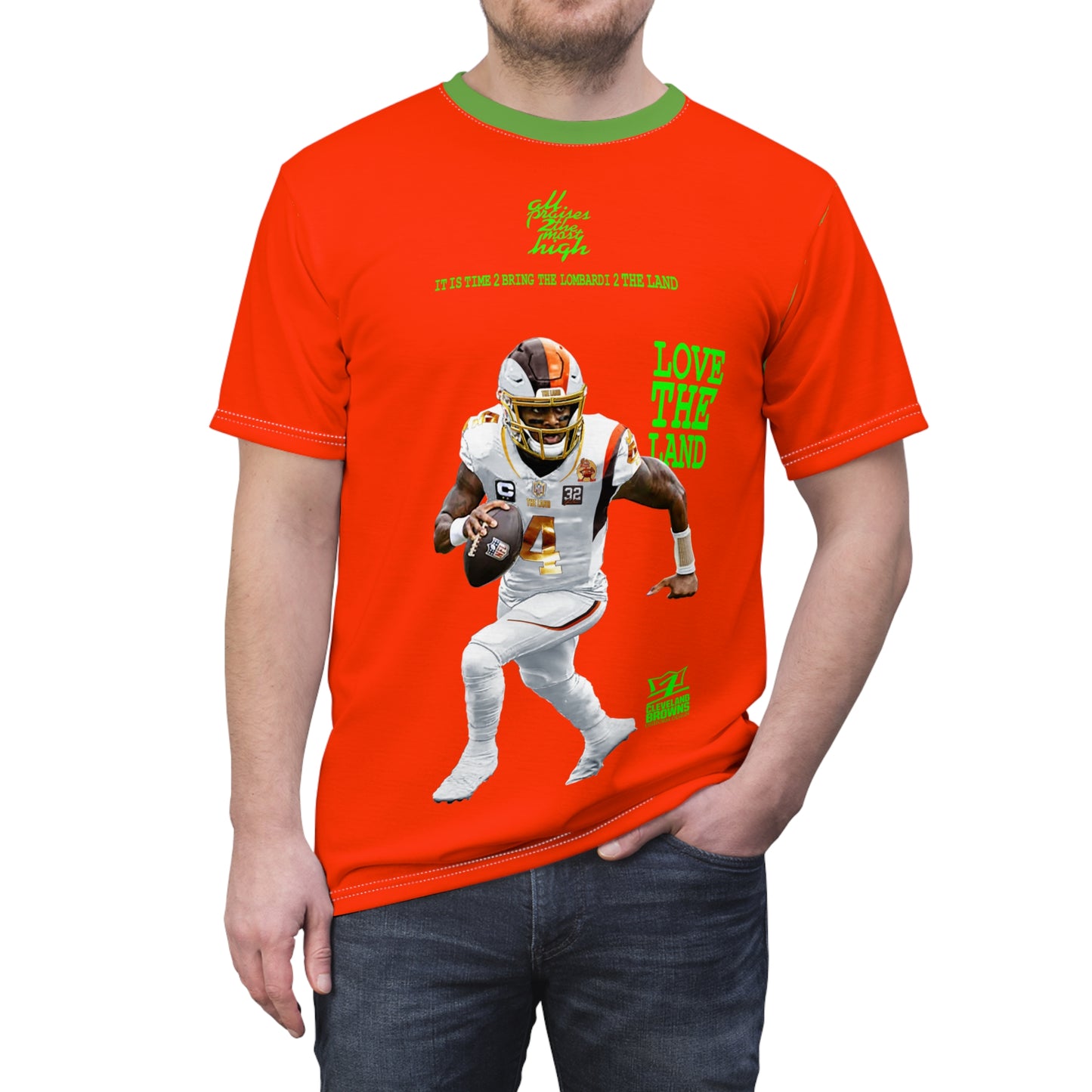 UNO LOVETHELAND LOVEDABROWNS Unisex Cut & Sew Tee (AOP)