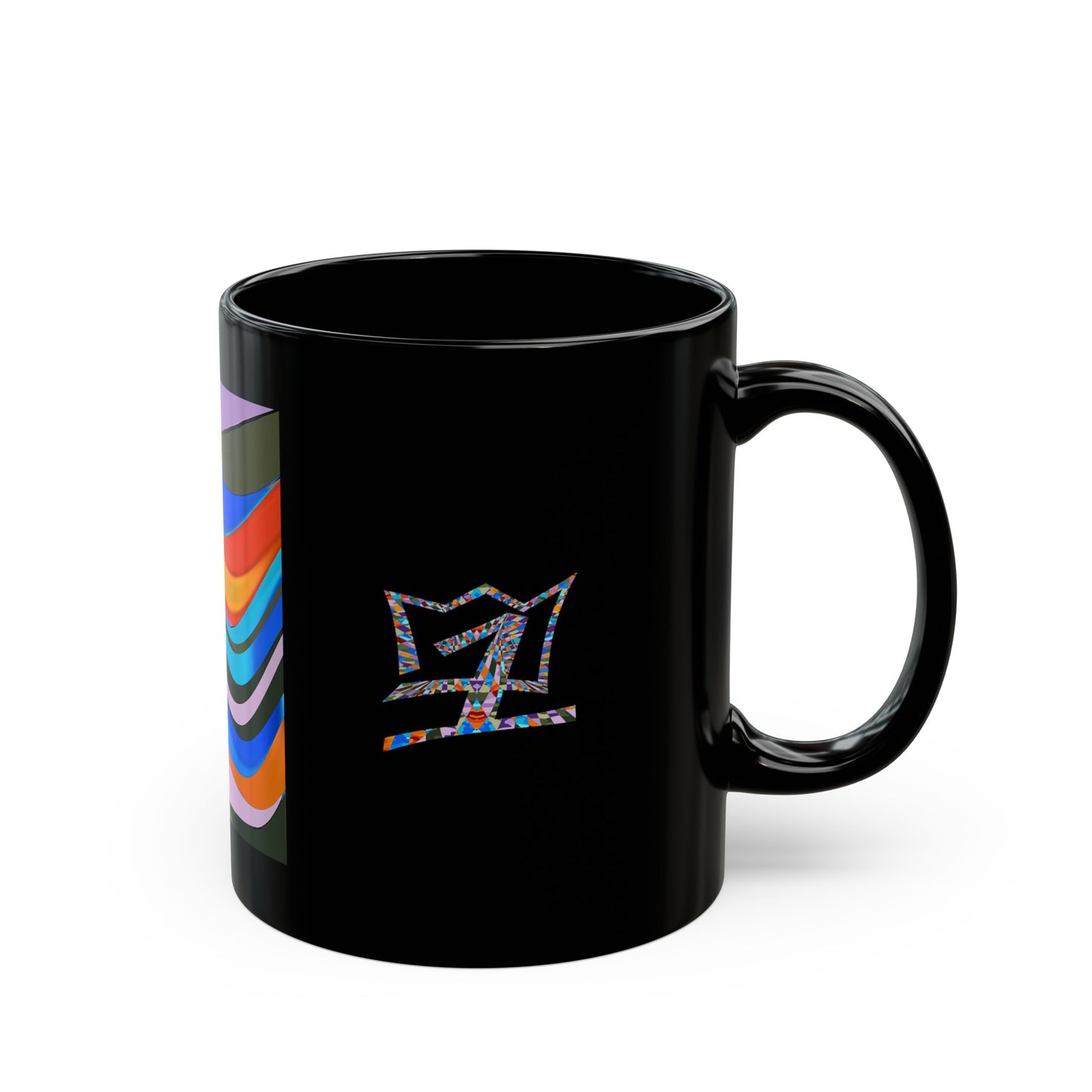 UNO ABSTRACT Black Mug (11oz, 15oz)