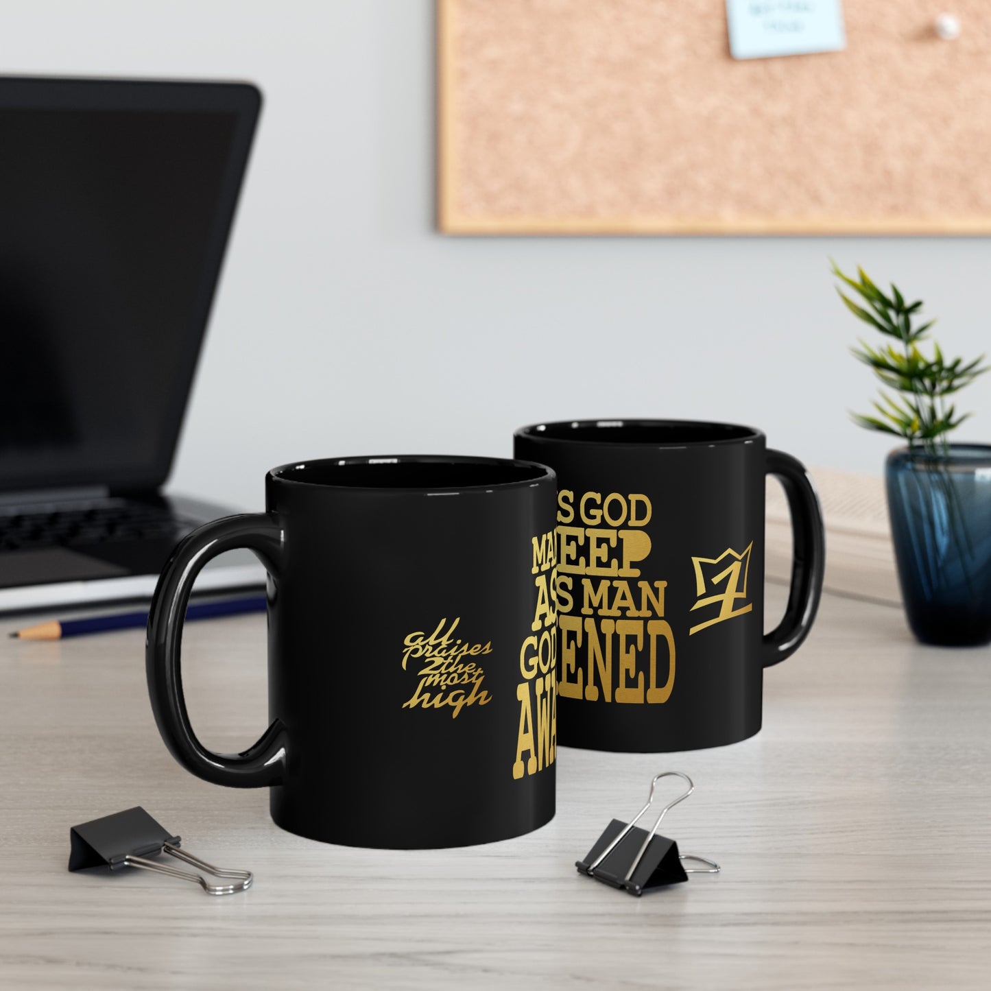 UNO ALLPRAISES NEW EARTH Black Mug (11oz, 15oz)