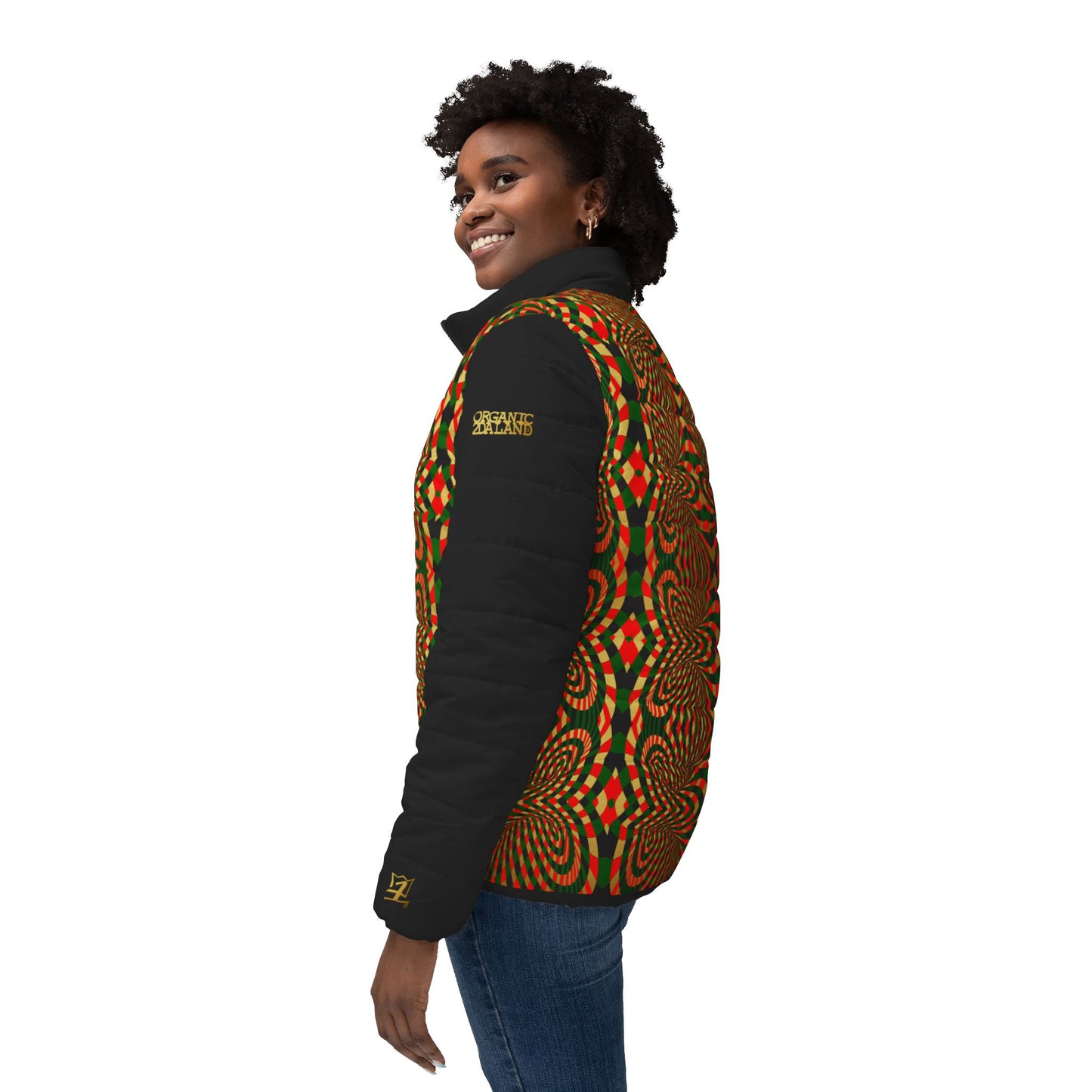 UNO ORGANIC Women’s Puffer Jacket (AOP)