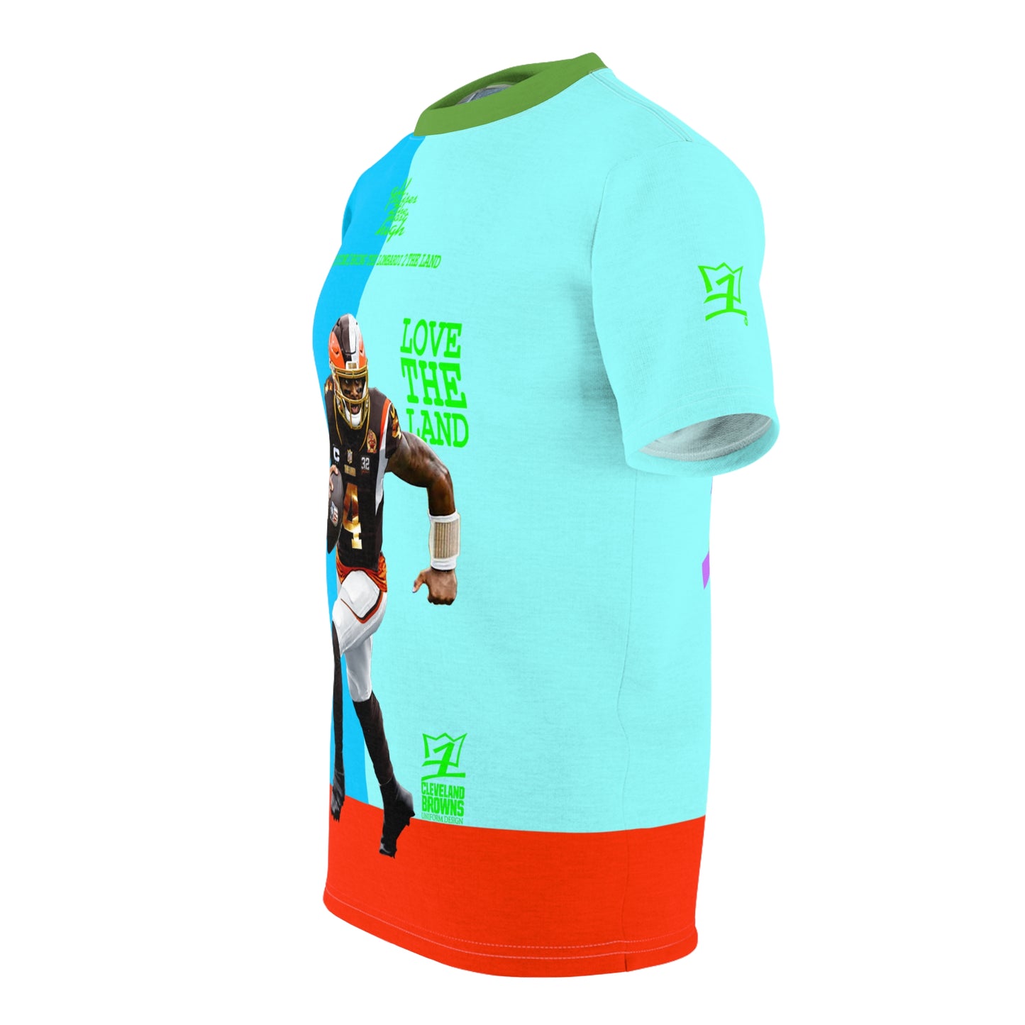 UNO LOVETHELAND LOVEDABROWNS Unisex Cut & Sew Tee (AOP)