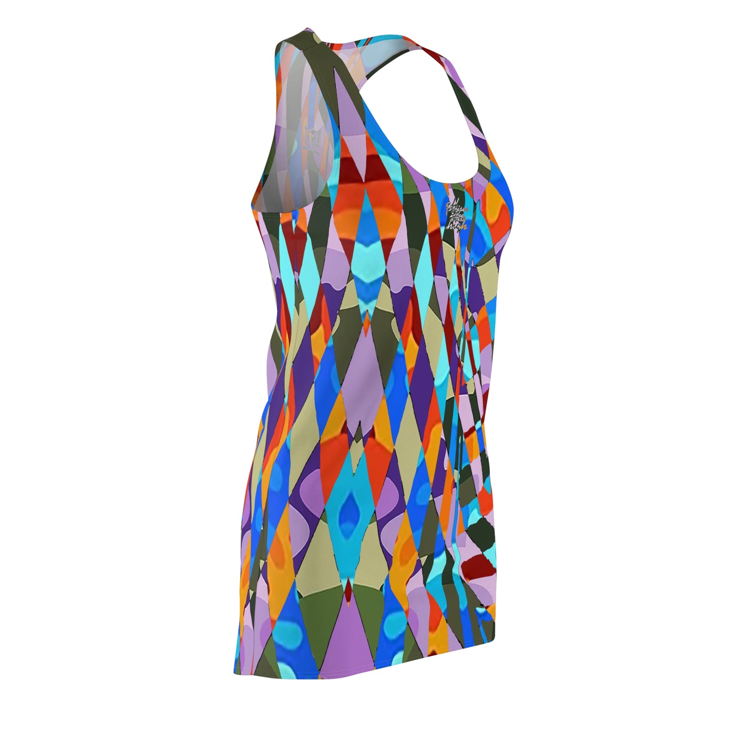 UNO ABSTRACTS Women's Cut & Sew Racerback Dress (AOP)