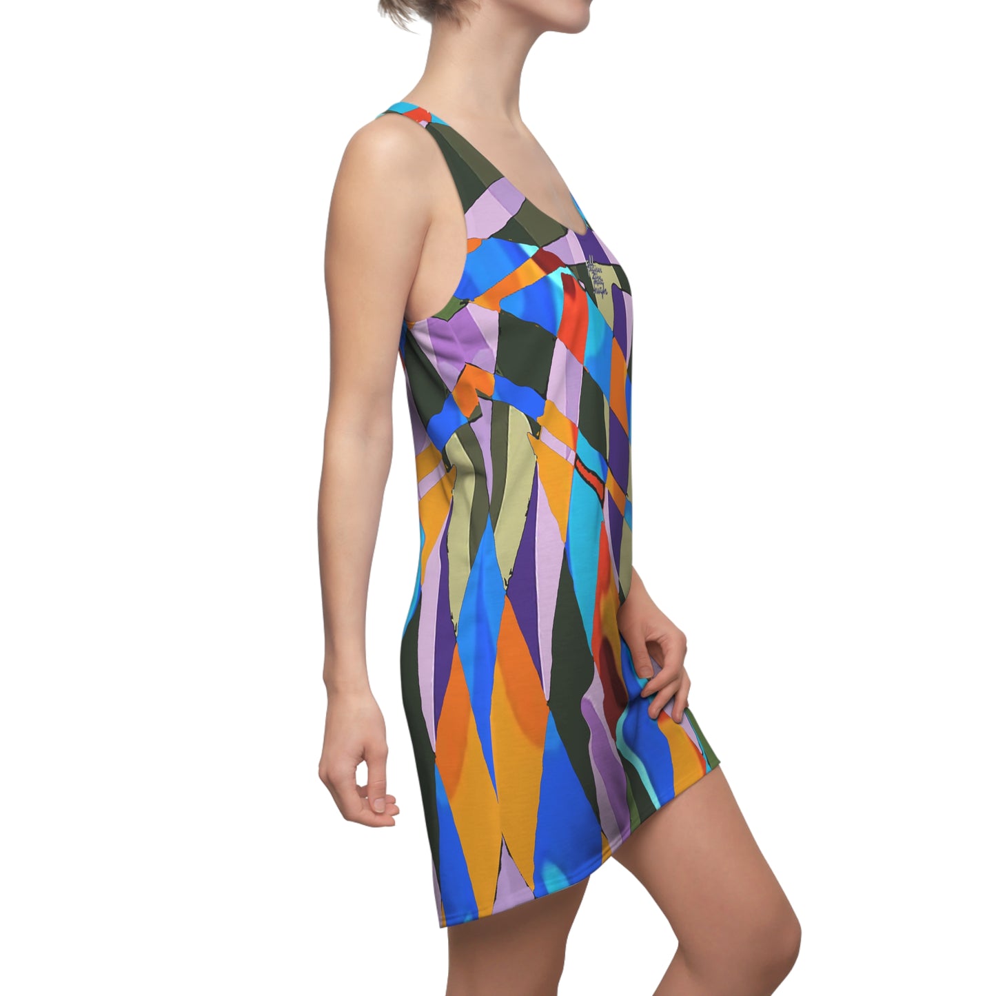 UNO ABSTRACTS Women's Cut & Sew Racerback Dress (AOP)