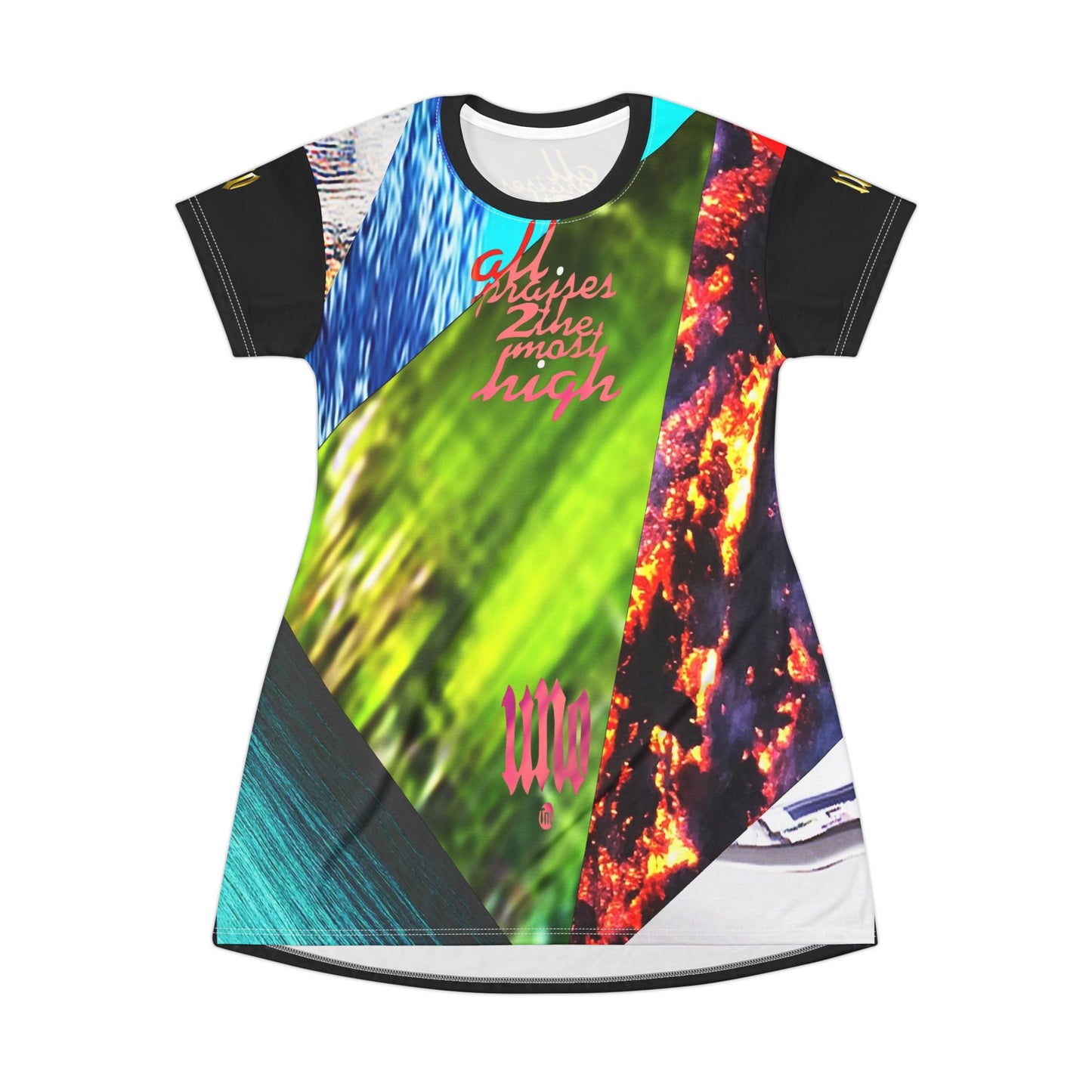 UNO ALLPRAISES V All Over Print T-Shirt Dress